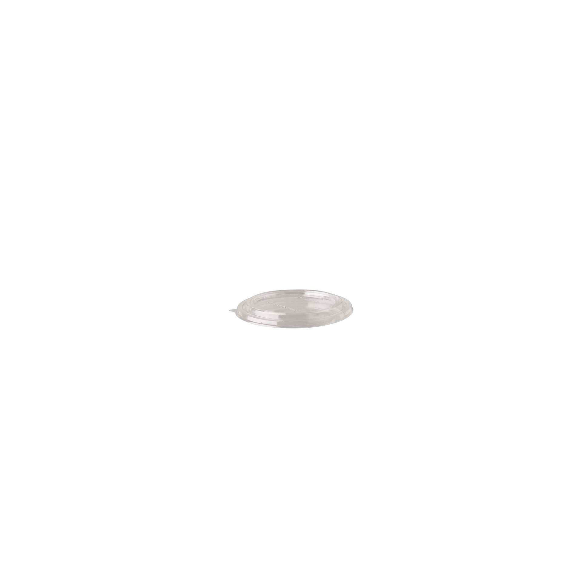 Deckel für Salatschalen, PLA rund Ø 15 cm · 2 cm klar