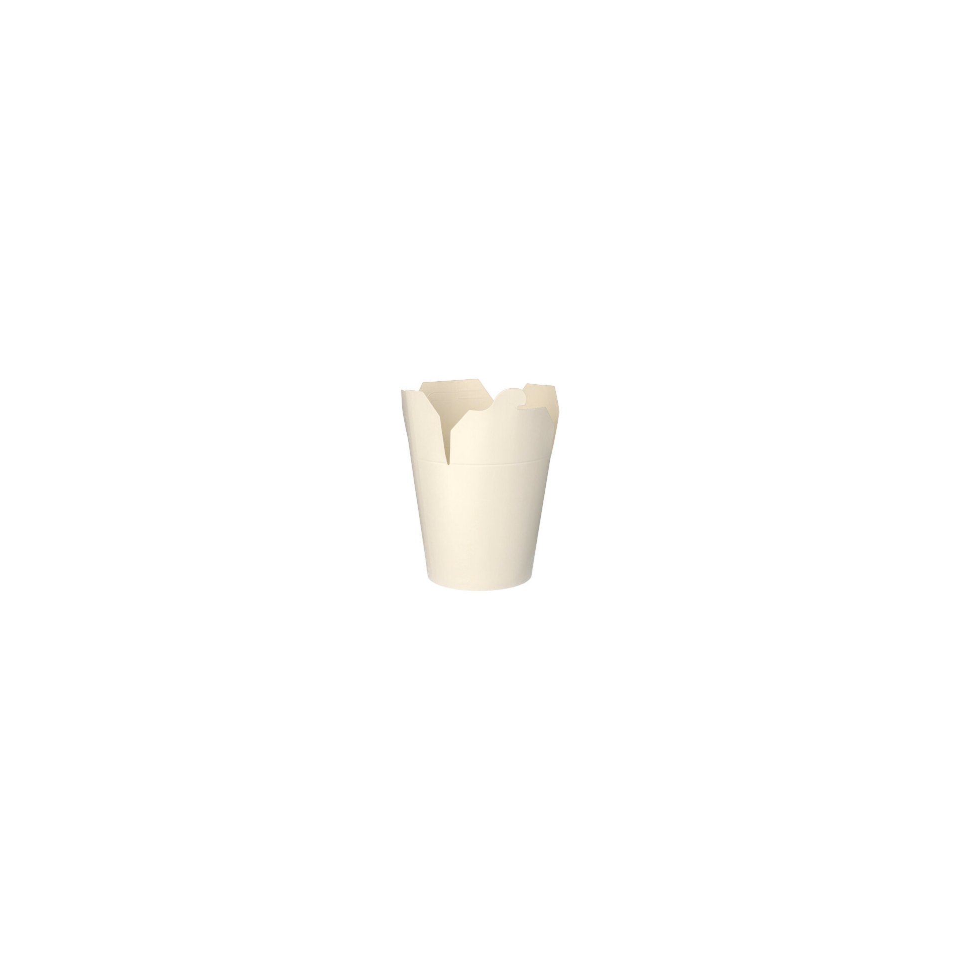 Pastaboxen, Pappe rund 950 ml 11 cm x 10,5 cm x 9,3 cm weiss