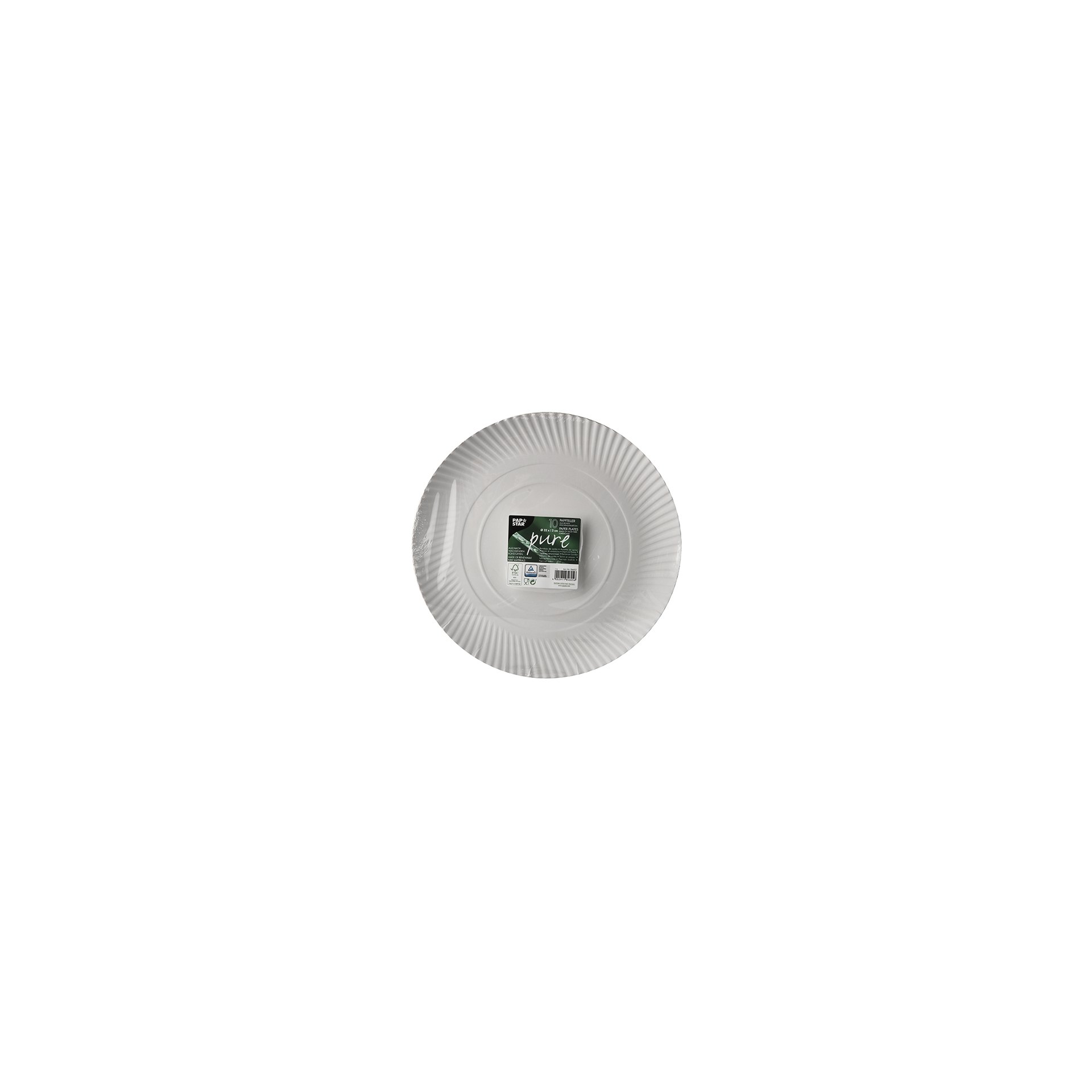Teller, Pappe "pure" rund Ø 32 cm · 2 cm weiss Teller, Pappe "pure" rund Ø 32 cm · 2 cm weiss