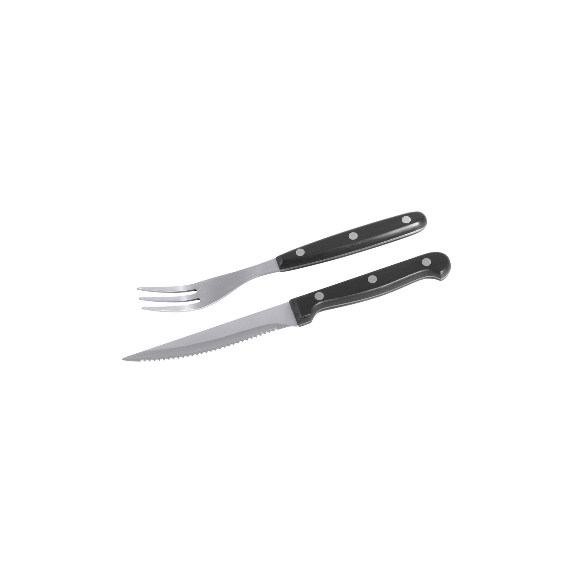 Steakbesteck Set mit je 6 Messern (22 cm) und 6 Gabeln (20 cm) Steakbesteck Set mit je 6 Messern (22 cm) und 6 Gabeln (20 cm)