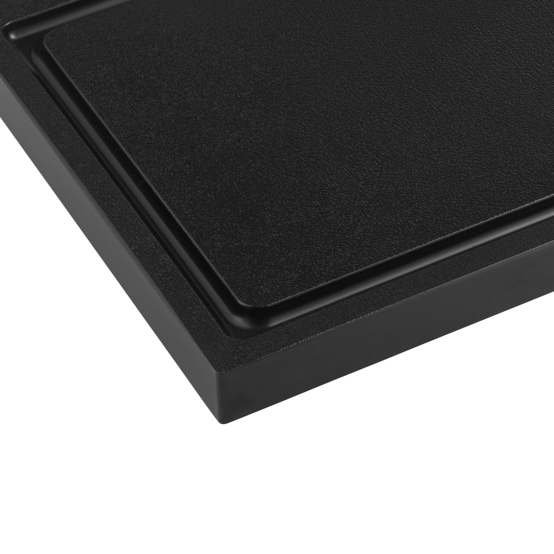 Schneidbrett NOCTURN, mit Saftrille, 30 x 20 x 2 cm, schwarz, Polypropylen Schneidbrett NOCTURN, mit Saftrille, 30 x 20 x 2 cm, schwarz, Polypropylen