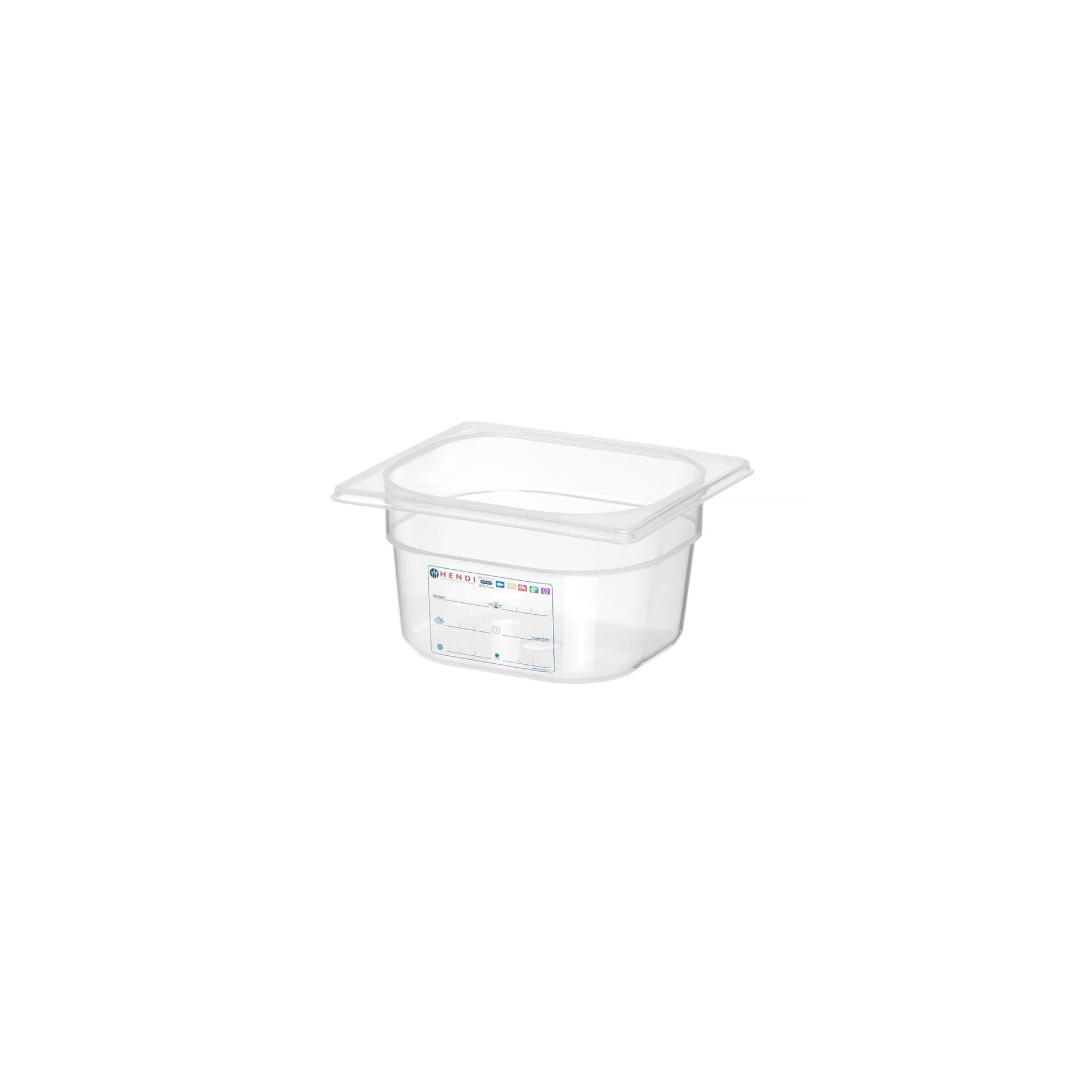 Gastronorm-Behälter 1/6, GN 1/6, 1,6L, Transparent, 176x162x(H)100mm Gastronorm-Behälter 1/6, GN 1/6, 1,6L, Transparent, 176x162x(H)100mm