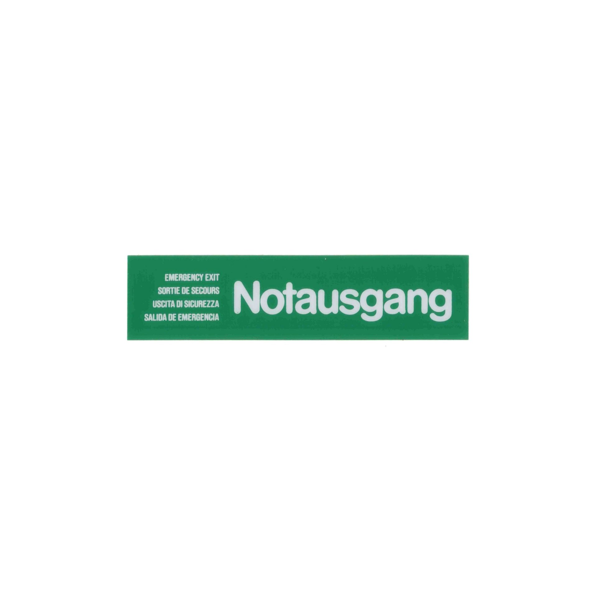Schilder Notausgang grün