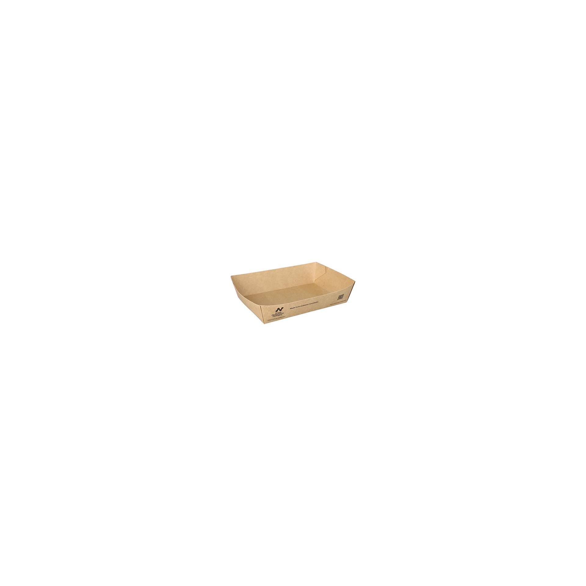 Snacktrays, Pappe "NOTPLA" 4 cm x 11 cm x 16 cm braun Snacktrays, Pappe "NOTPLA" 4 cm x 11 cm x 16 cm braun