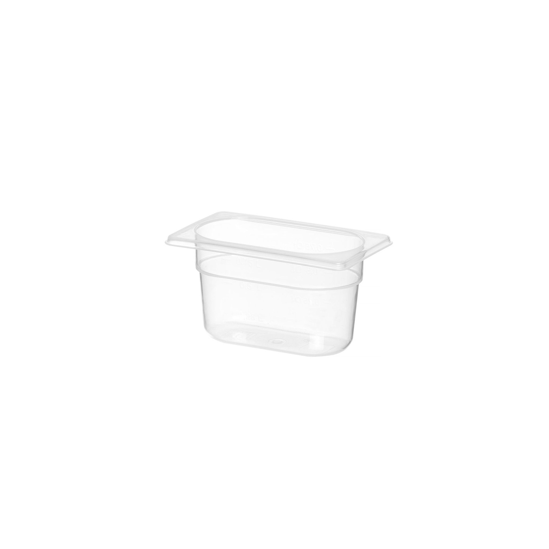 Gastronorm-Behälter 1/9, Profi Line, 1,0, GN 1/9, 1L, Transparent, 176x108x(H)100mm