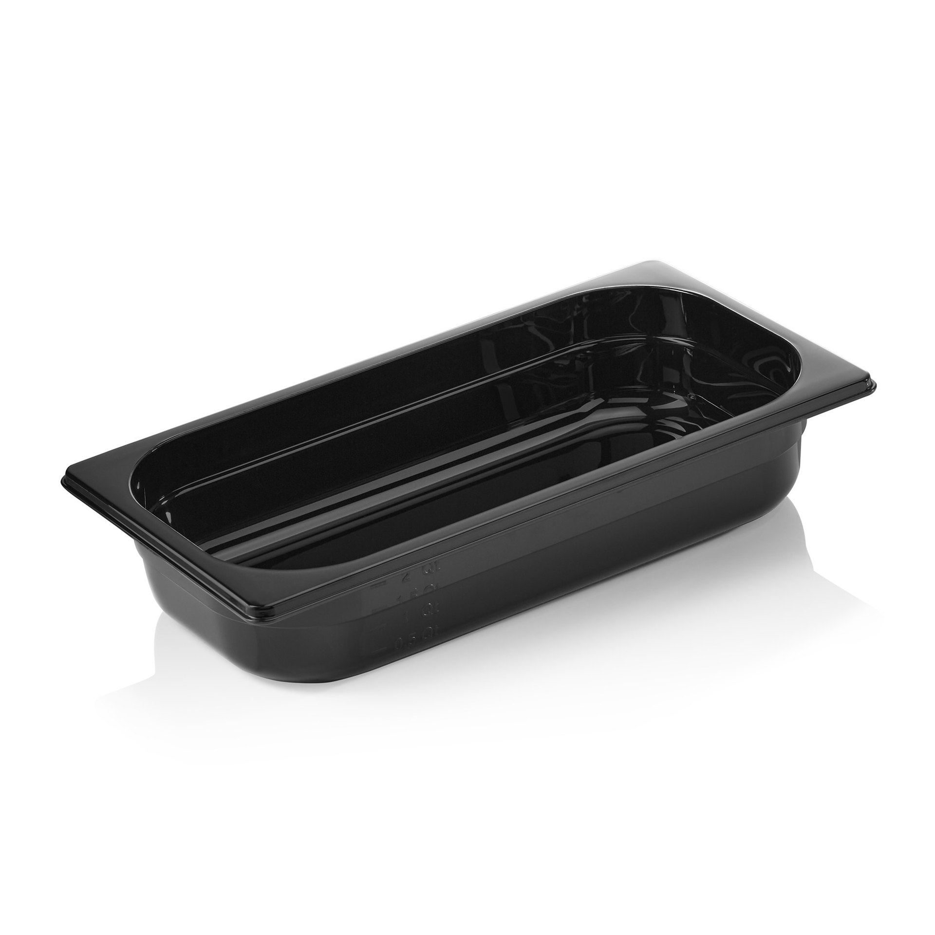 GN Behälter GN 96 BLACK 1/3-065 mm, schwarz, Polycarbonat