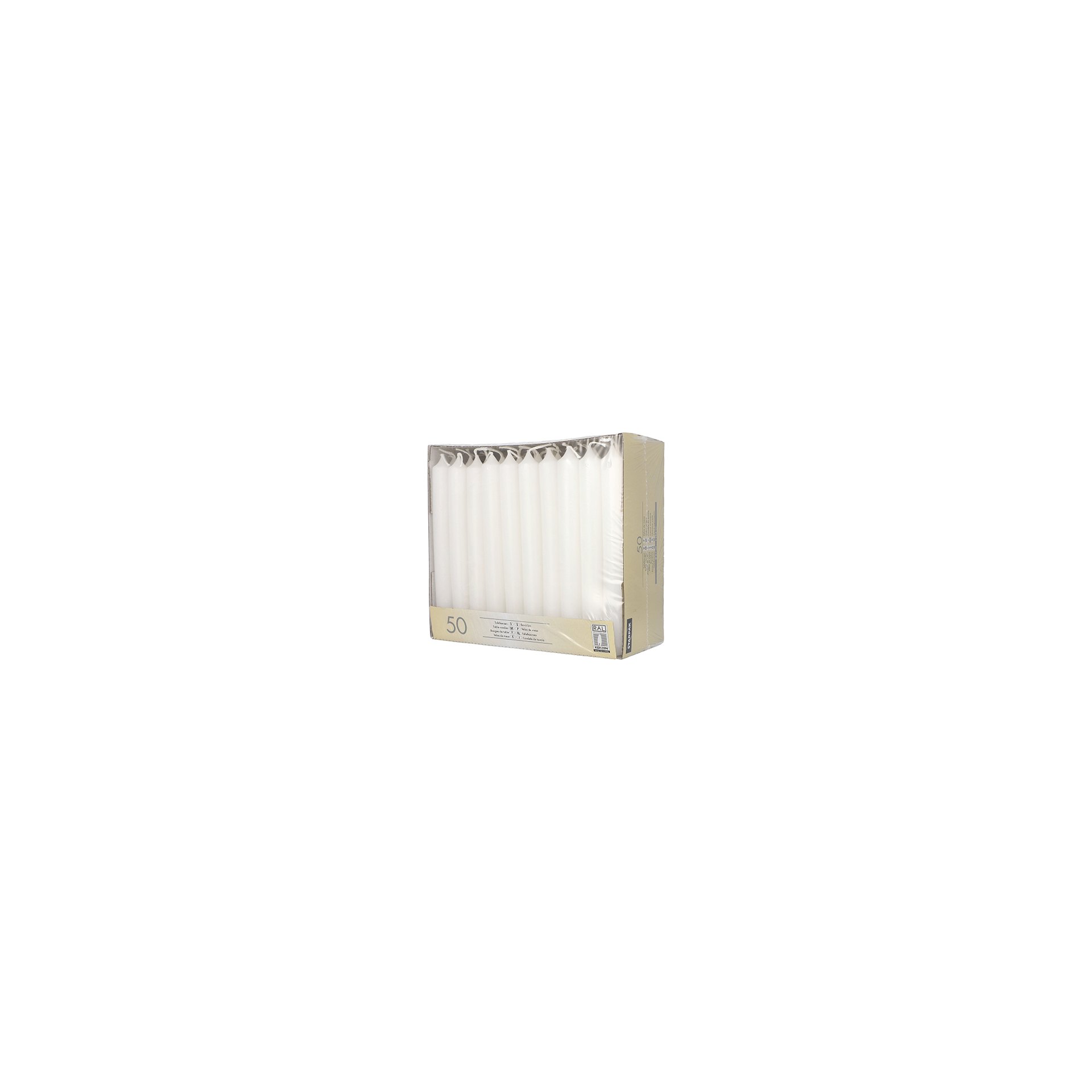 Tafelkerzen Ø 2,1 cm · 19,6 cm weiss Tafelkerzen Ø 2,1 cm · 19,6 cm weiss