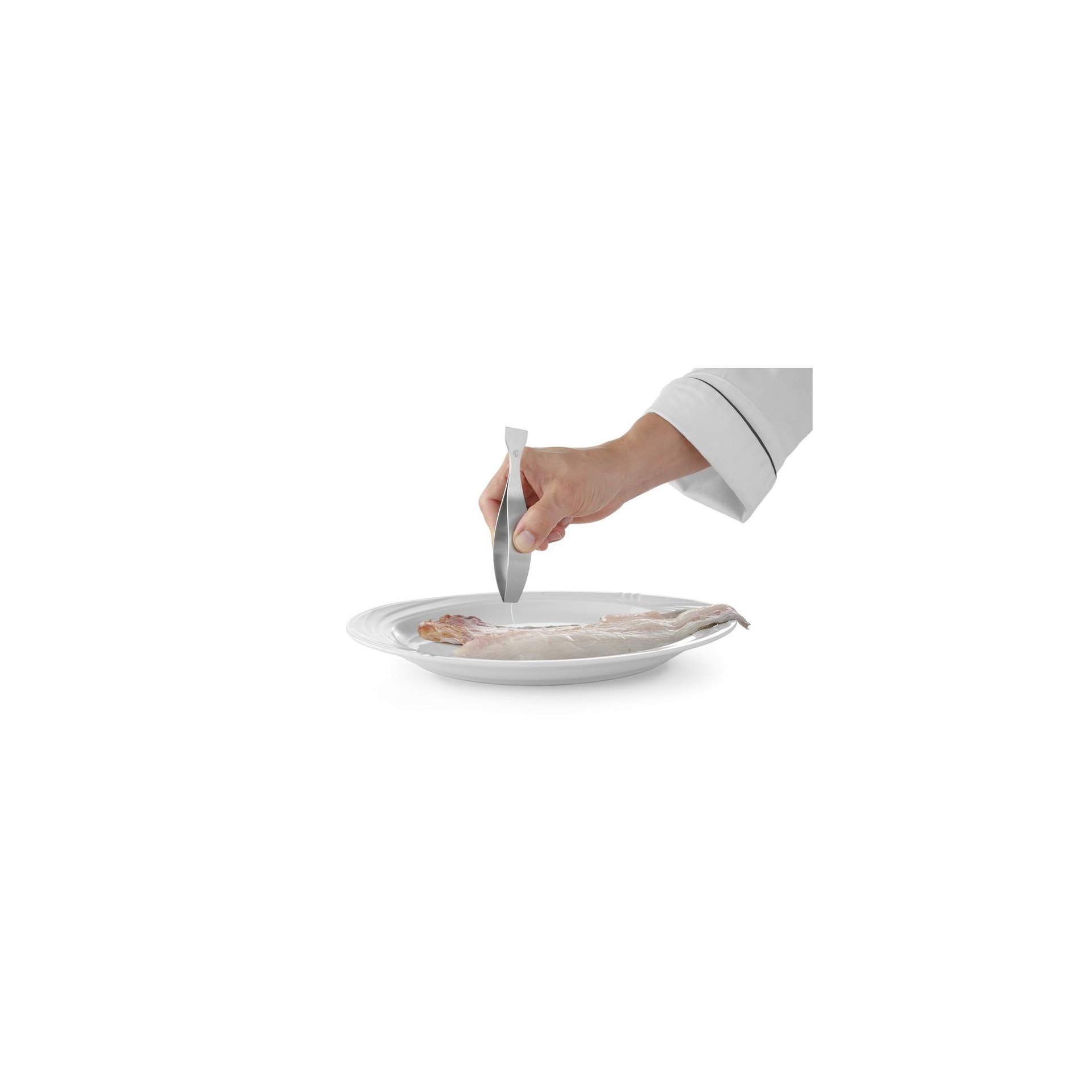 Pinzette für Fischgräten, flacher Kopf, (L)130mm Pinzette für Fischgräten, flacher Kopf, (L)130mm