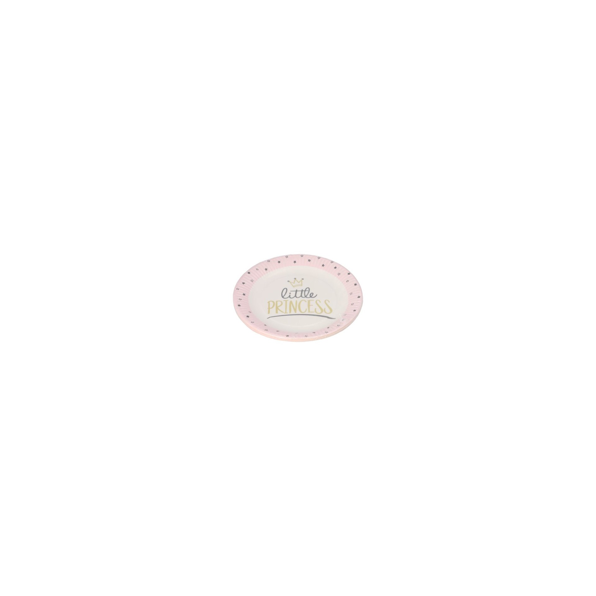 Teller, Pappe rund Ø 23 cm "Little Princess" Teller, Pappe rund Ø 23 cm "Little Princess"