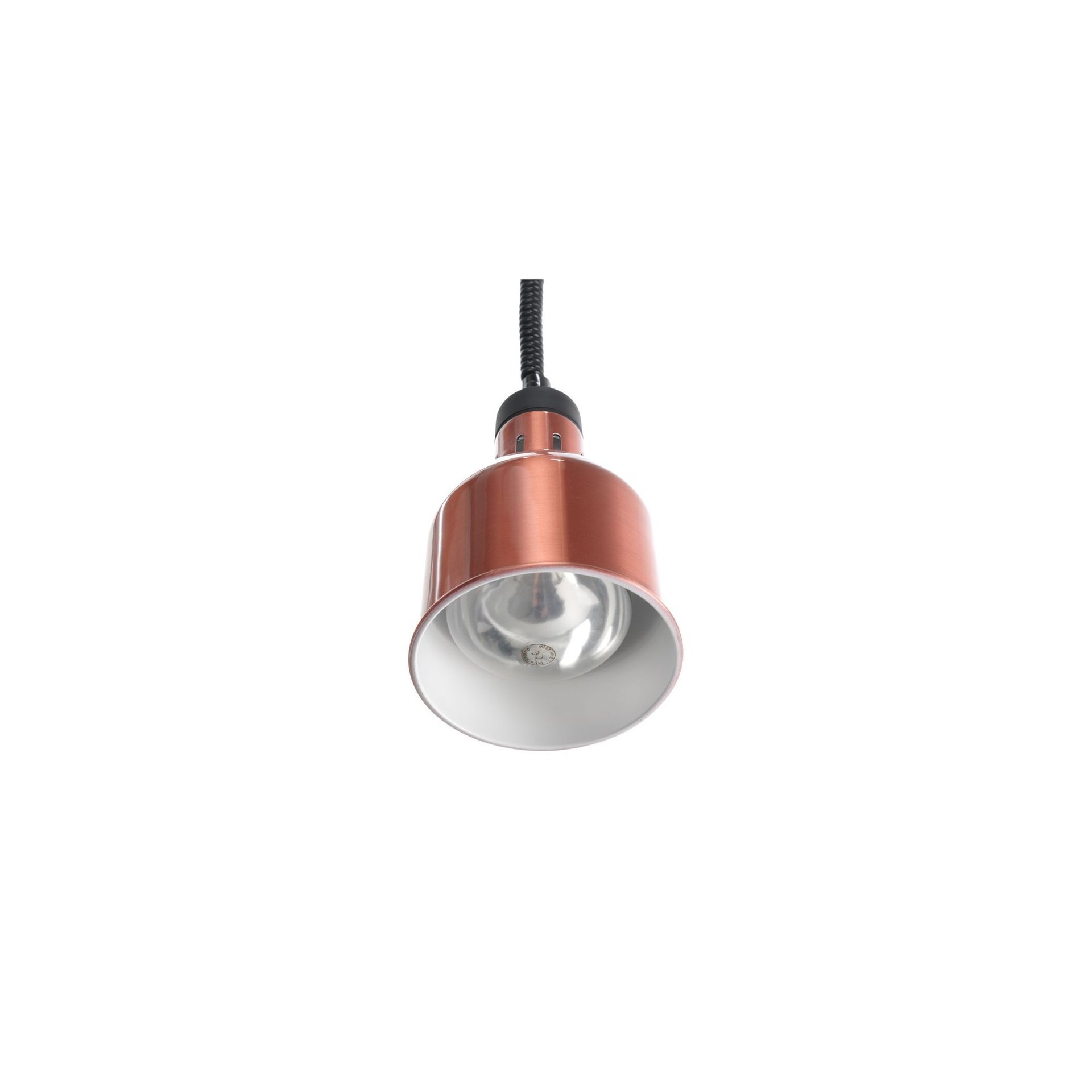 Höhenverstellbare Wärmelampe, zylinderförmig, Kupfer, 230V/250W, ⌀175x(H)250mm Höhenverstellbare Wärmelampe, zylinderförmig, Kupfer, 230V/250W, ⌀175x(H)250mm