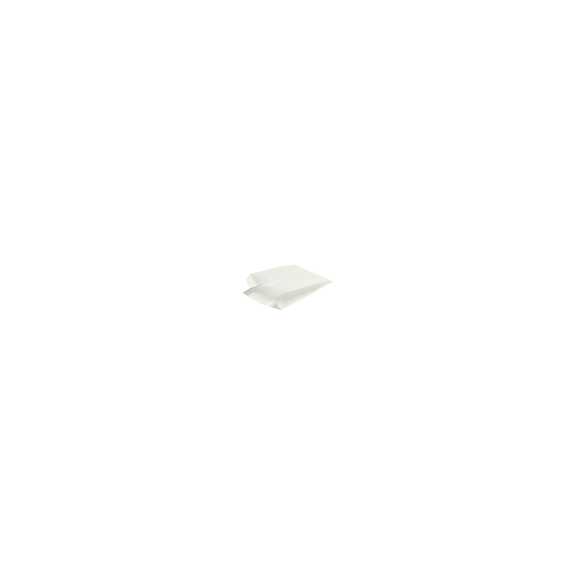 Wrap-Tüten Kraftpapier 11 cm x 8 cm x 4 cm weiss