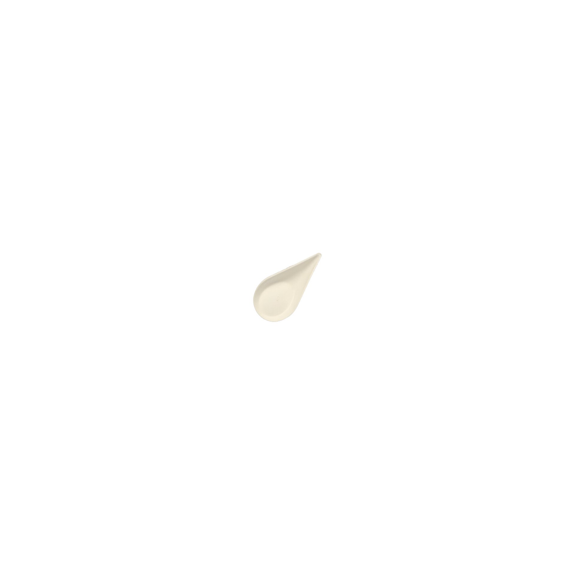 Fingerfood - Teller, Zuckerrohr "pure" 10,5 cm x 5,7 cm weiss "Drop" Fingerfood - Teller, Zuckerrohr "pure" 10,5 cm x 5,7 cm weiss "Drop"