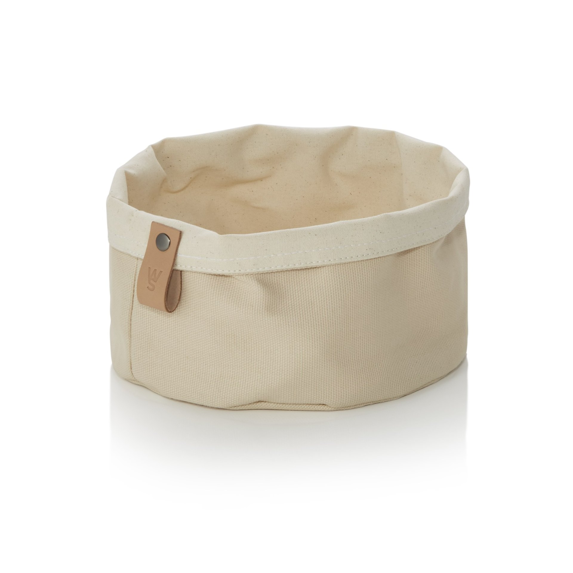 Brottasche FLIP COTTON, Ø 20 cm, Höhe 12 cm, cream, Canvas Brottasche FLIP COTTON, Ø 20 cm, Höhe 12 cm, cream, Canvas