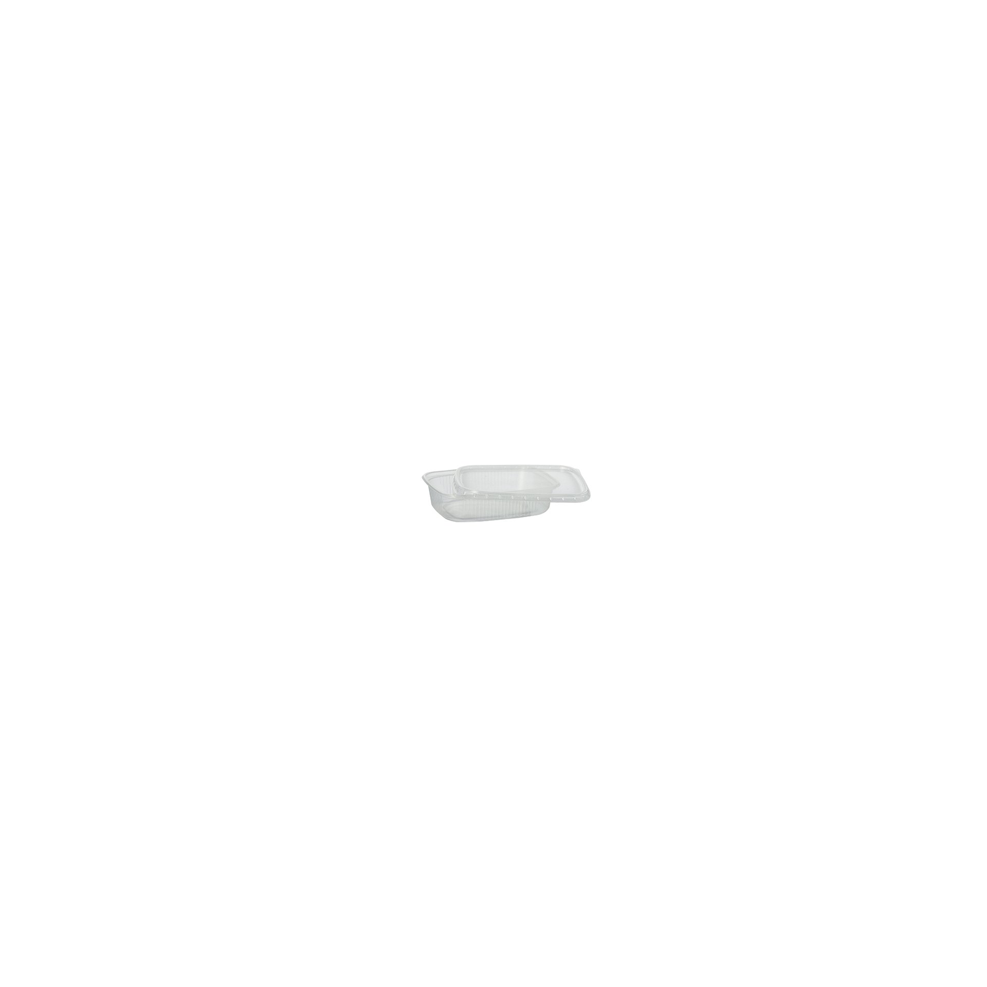 Verpackungsbecher, PP eckig 125 ml 2,8 cm x 8,1 cm x 10,8 cm transparent