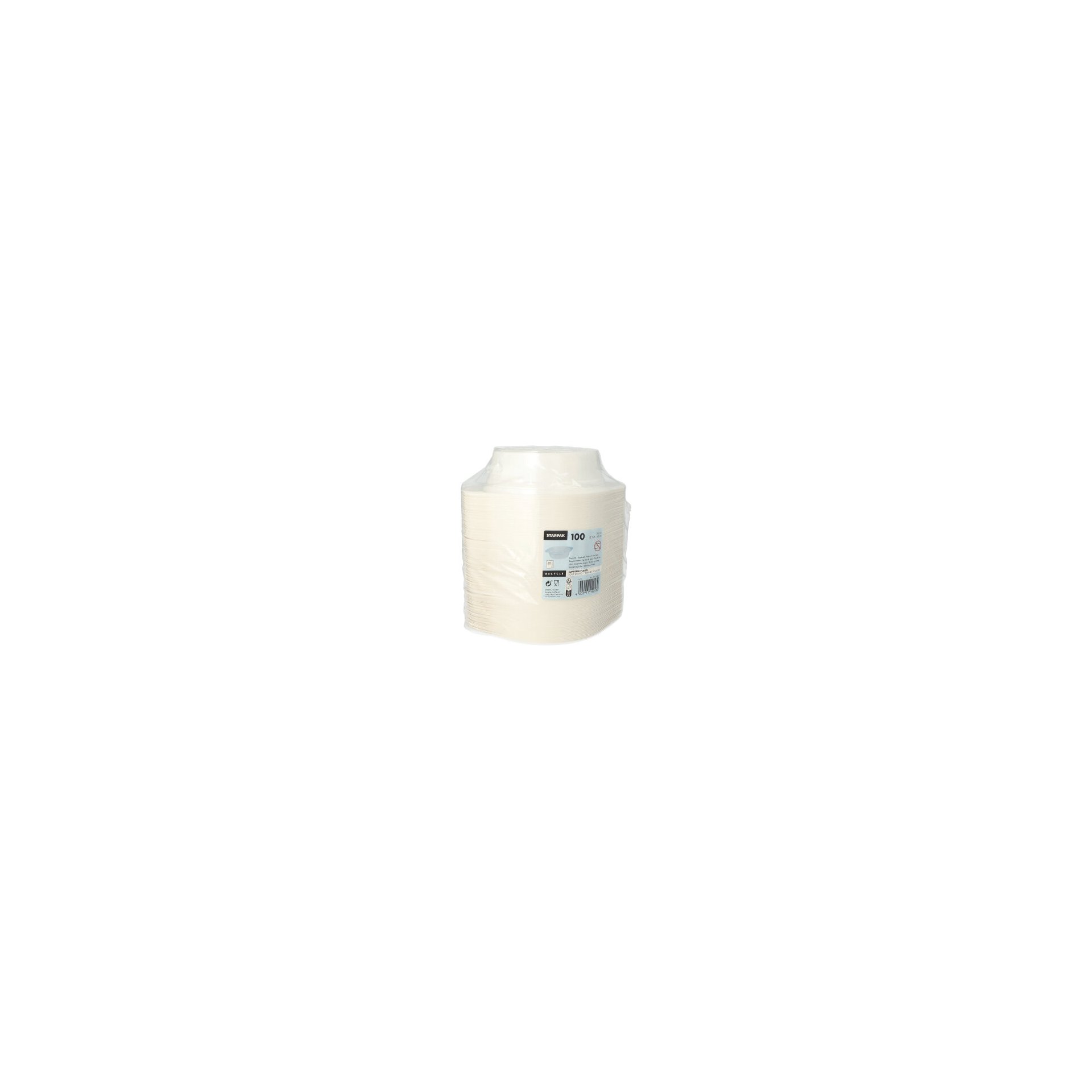 Suppenschalen, PP rund 500 ml Ø 15,6 cm · 4,5 cm weiss mit Anfasser