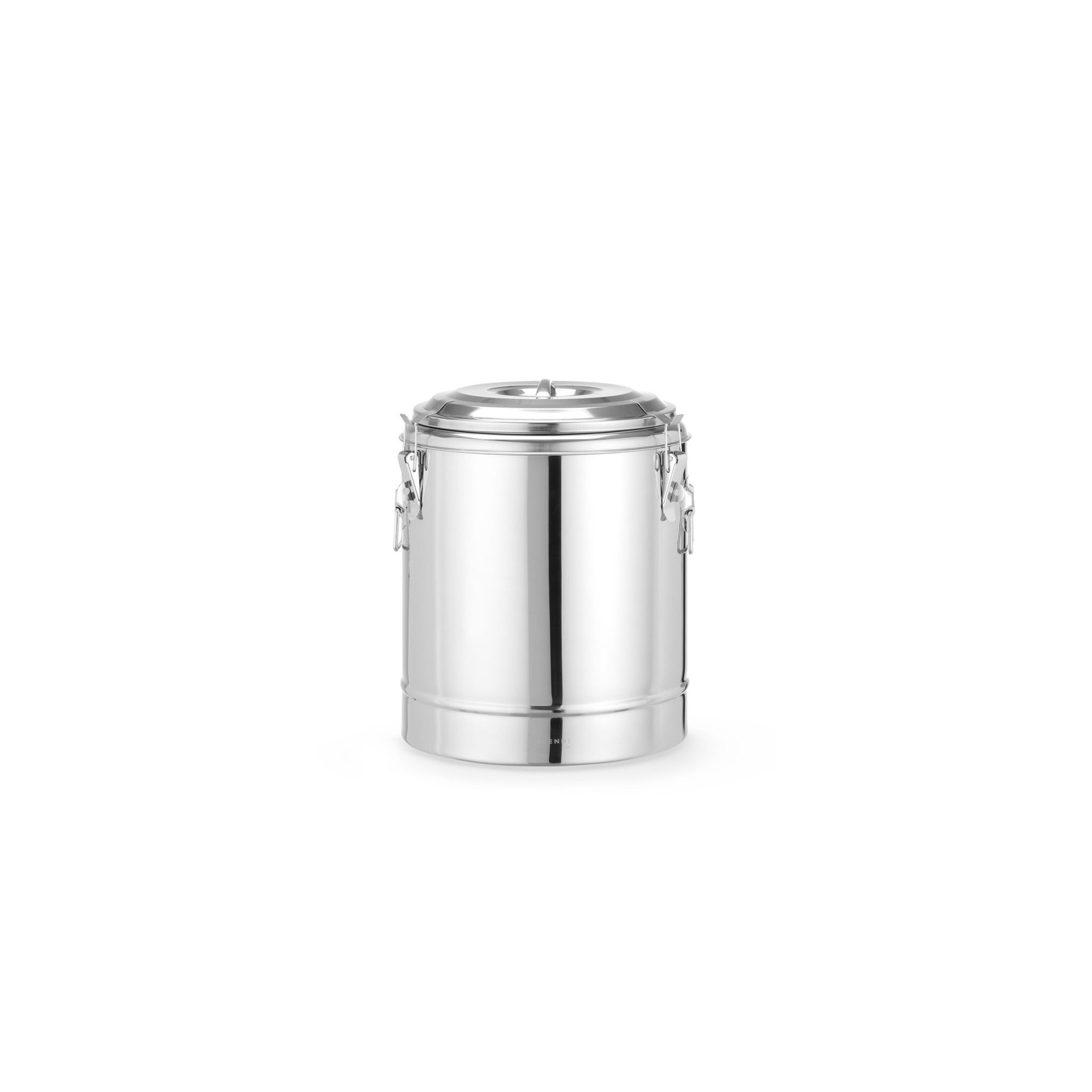 Isolierter tragbarer Behälter, Kitchen Line, 23L, Silber, ⌀350x(H)440mm Isolierter tragbarer Behälter, Kitchen Line, 23L, Silber, ⌀350x(H)440mm