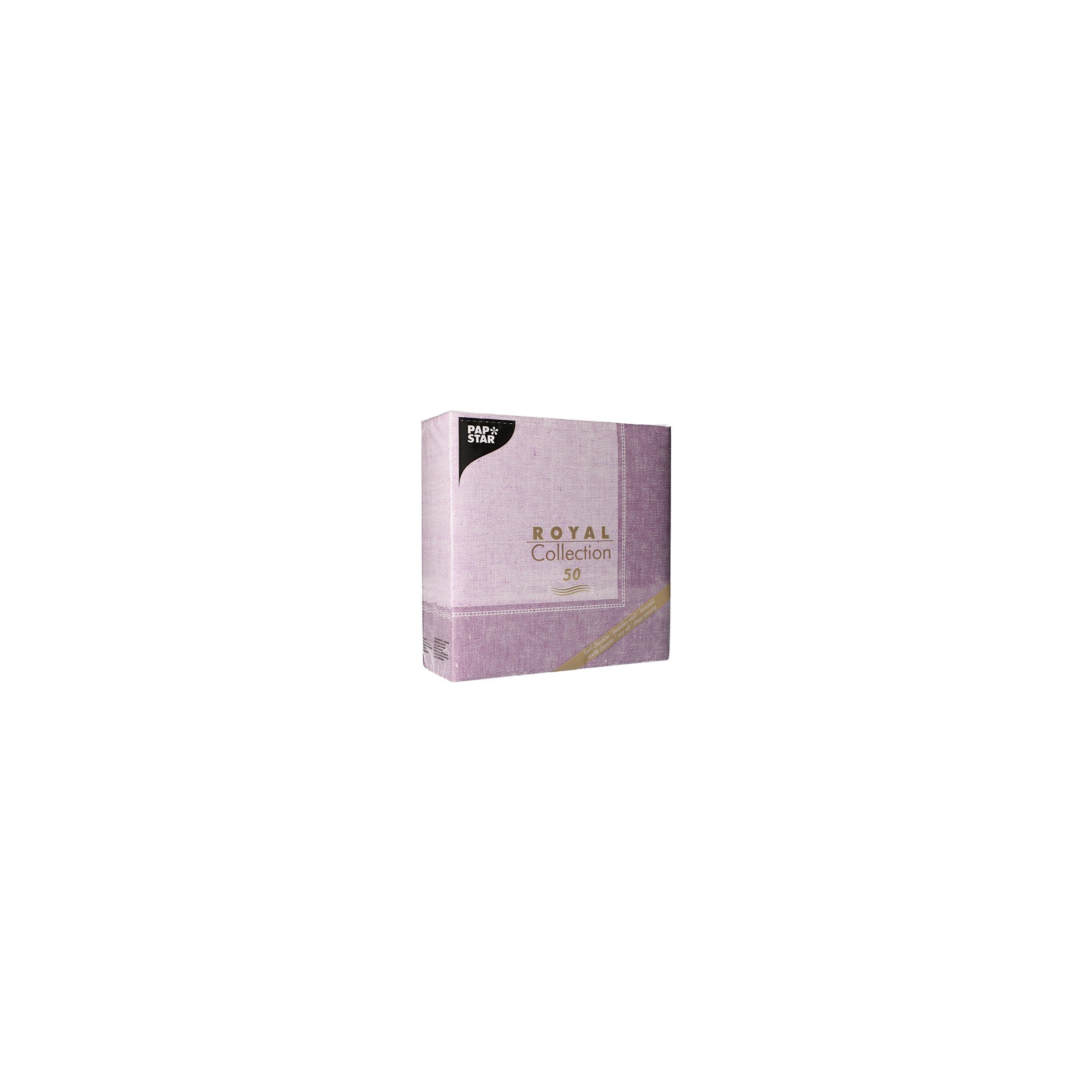 Servietten "ROYAL Collection" 1/4-Falz 40 cm x 40 cm flieder "Linum" Servietten "ROYAL Collection" 1/4-Falz 40 cm x 40 cm flieder "Linum"