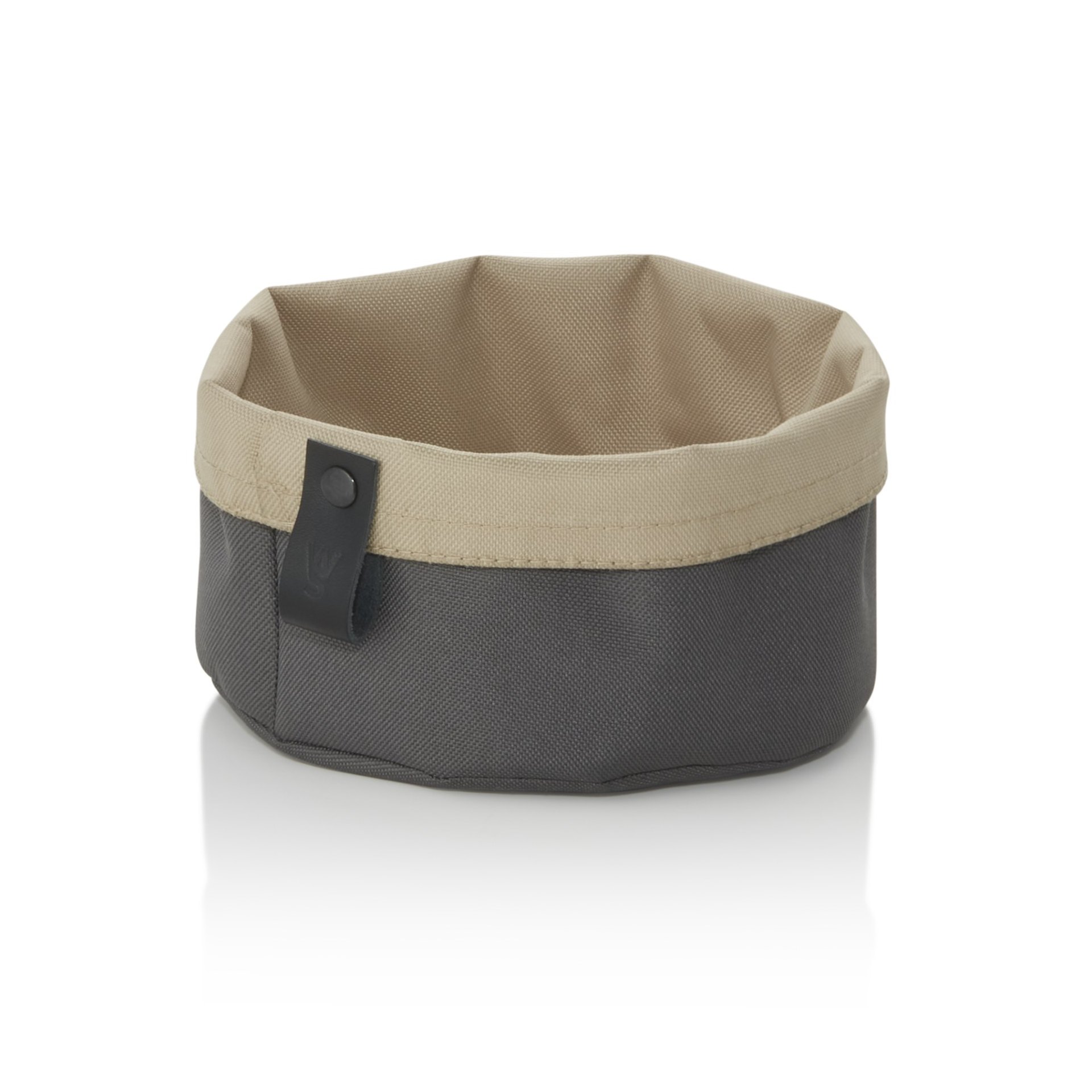 Brottasche FLIP TETRON, Ø 17 cm, Höhe 11 cm, light grey/light khaki, Tetron Brottasche FLIP TETRON, Ø 17 cm, Höhe 11 cm, light grey/light khaki, Tetron
