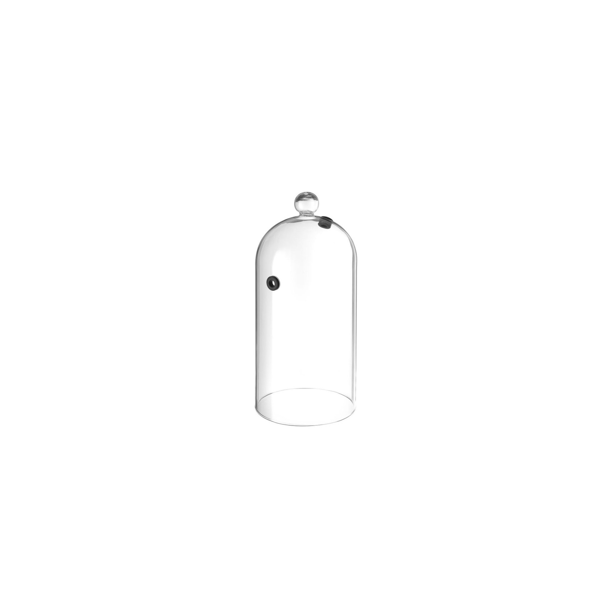 Glasglosche mit Lüftungsöffnung, Cocktail-Glosche, ⌀130x(H)282mm