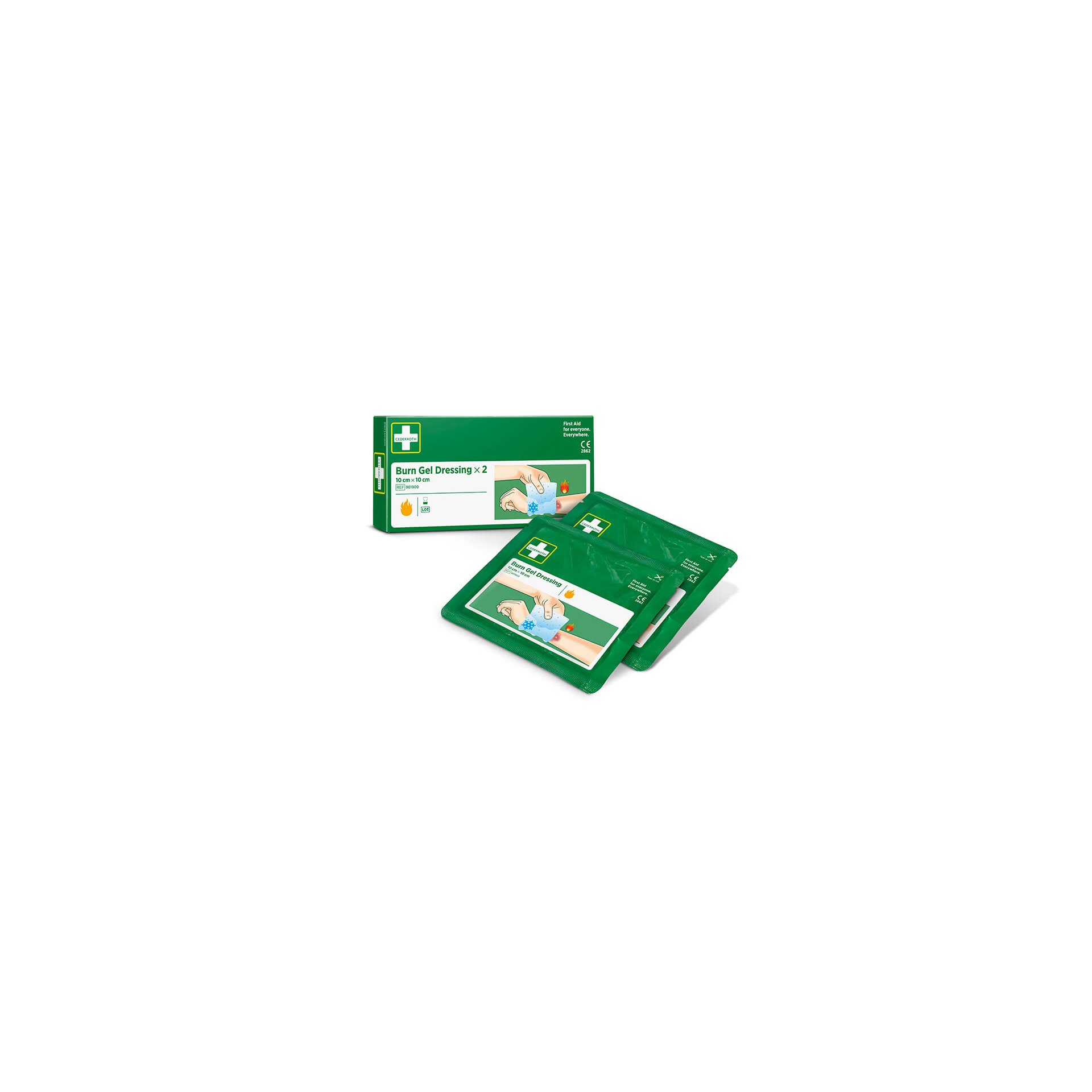 "Cederroth" Burn Gel Dressing Verband 10 cm x 10 cm "Cederroth" Burn Gel Dressing Verband 10 cm x 10 cm