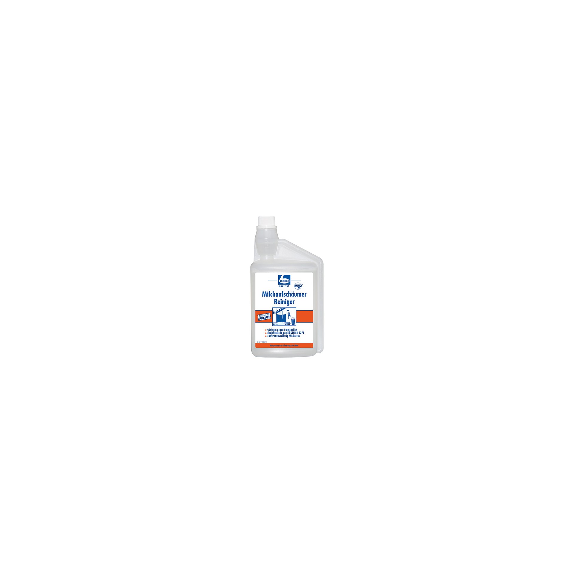 "Dr. Becher" Milchaufschäumer Reiniger 1 l transparent "Dr. Becher" Milchaufschäumer Reiniger 1 l transparent