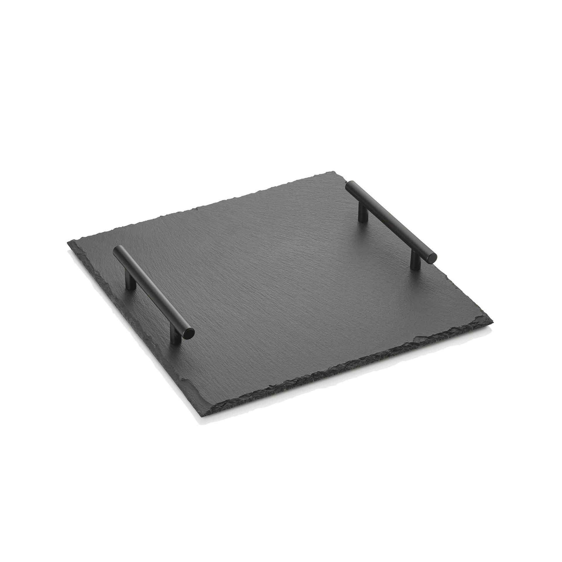 Naturschieferplatte mit Griffen SLATE LINE, 30 x 30 cm, Naturschiefer Naturschieferplatte mit Griffen SLATE LINE, 30 x 30 cm, Naturschiefer