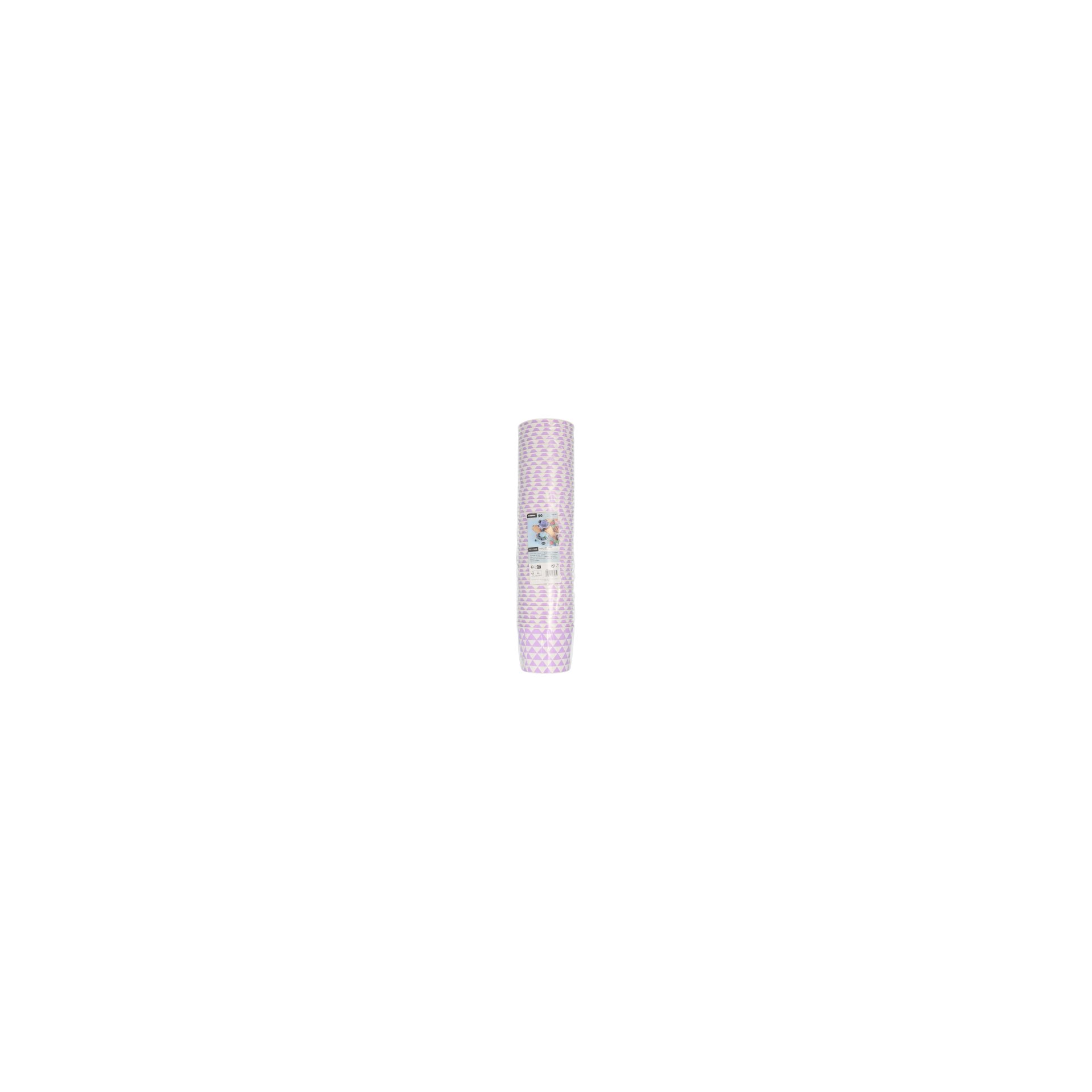 Eisbecher, Pappe rund 500 ml Ø 11 cm · 8,3 cm lila "Triangle"