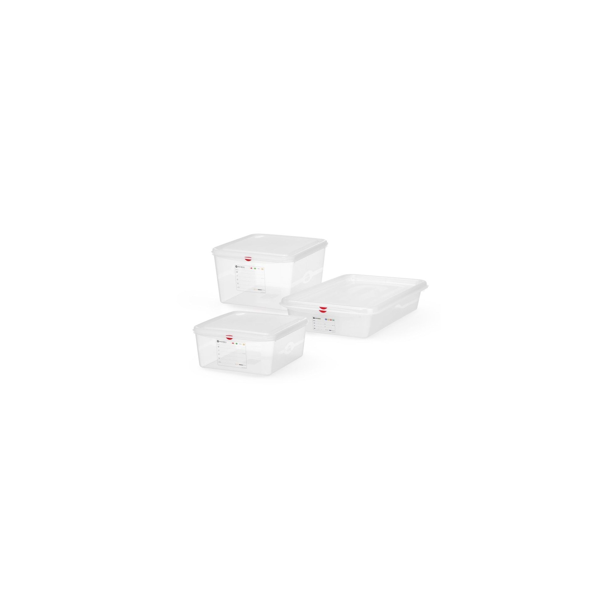 GN 2/3 Behälter, Polypropylen, GN 2/3, 9L, Transparent, 354x325x(H)100mm GN 2/3 Behälter, Polypropylen, GN 2/3, 9L, Transparent, 354x325x(H)100mm