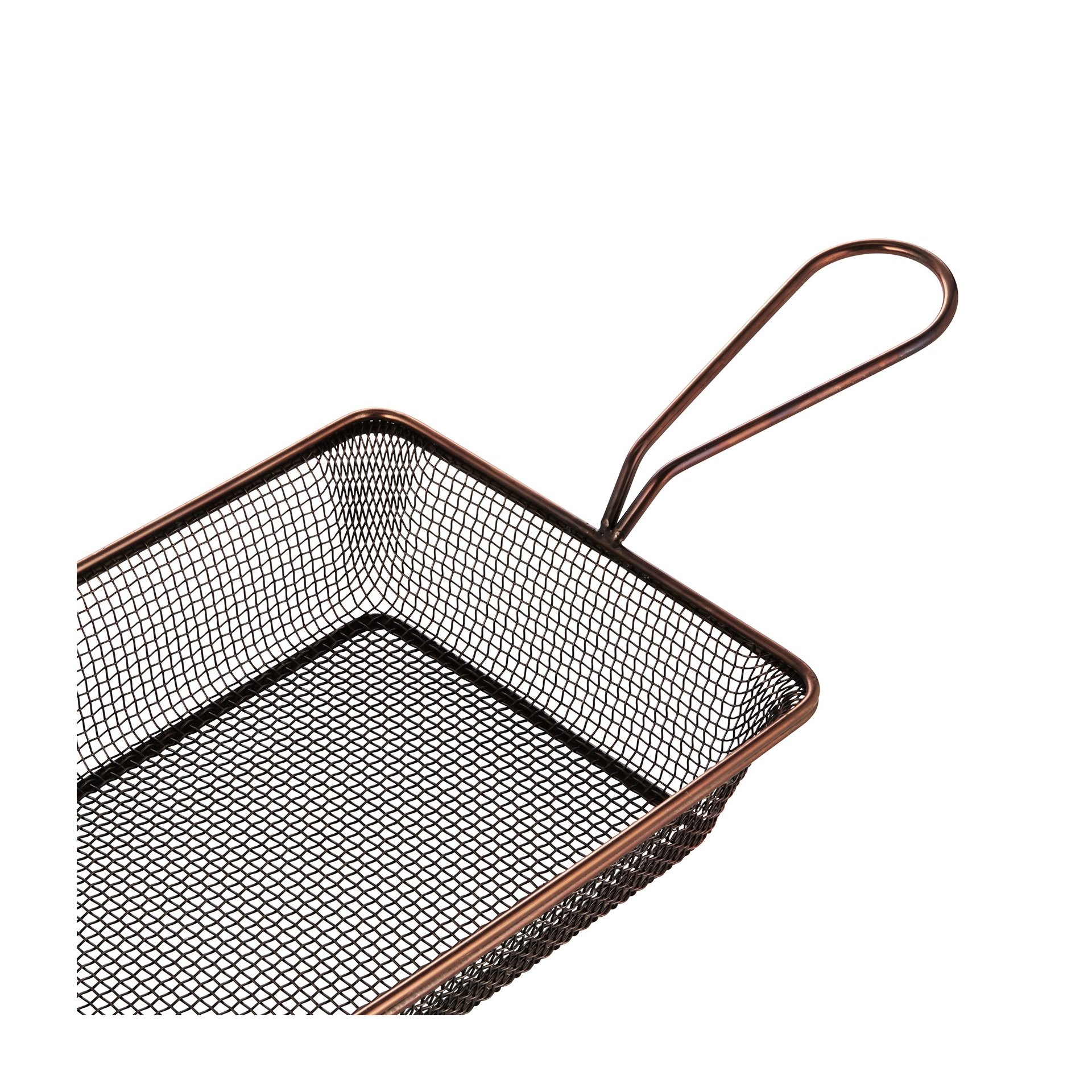 Servier- und Frittierkorb, 28 x 16 x 5 cm, kupferfarben Servier- und Frittierkorb, 28 x 16 x 5 cm, kupferfarben