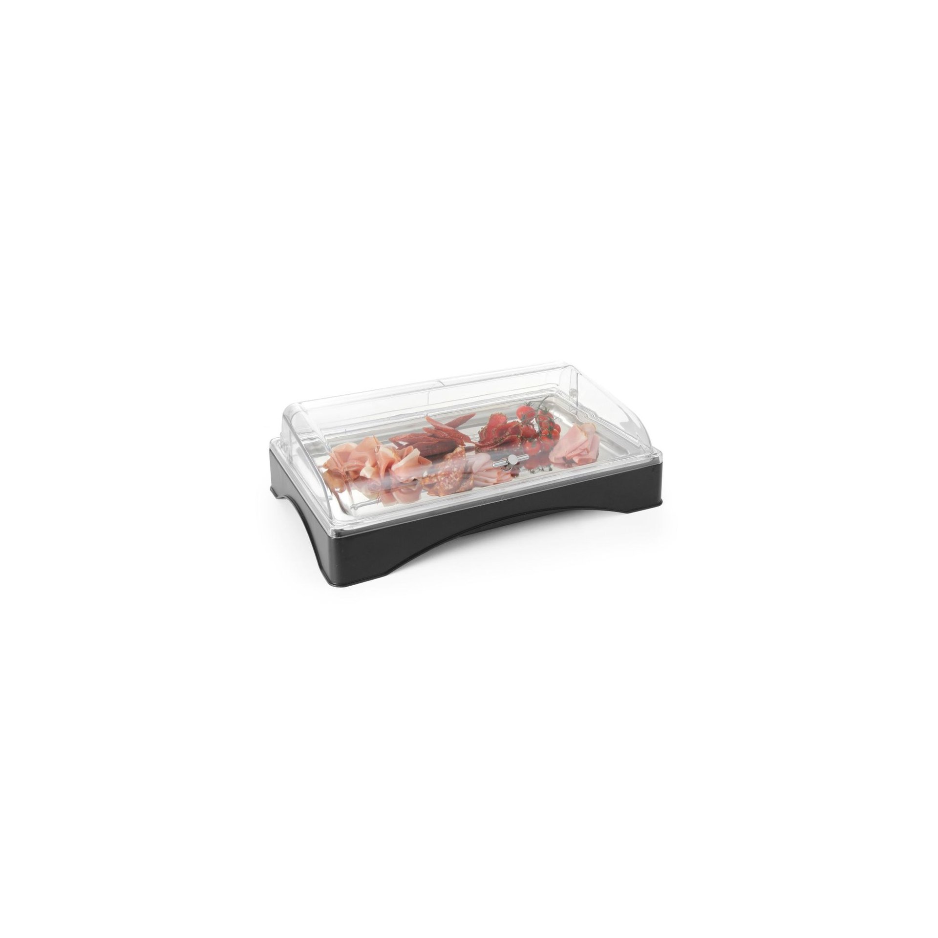 Rolltop-Display gekühlt - GN 1/1, Set inkl. Kühlelement, 555x357x(H)175mm