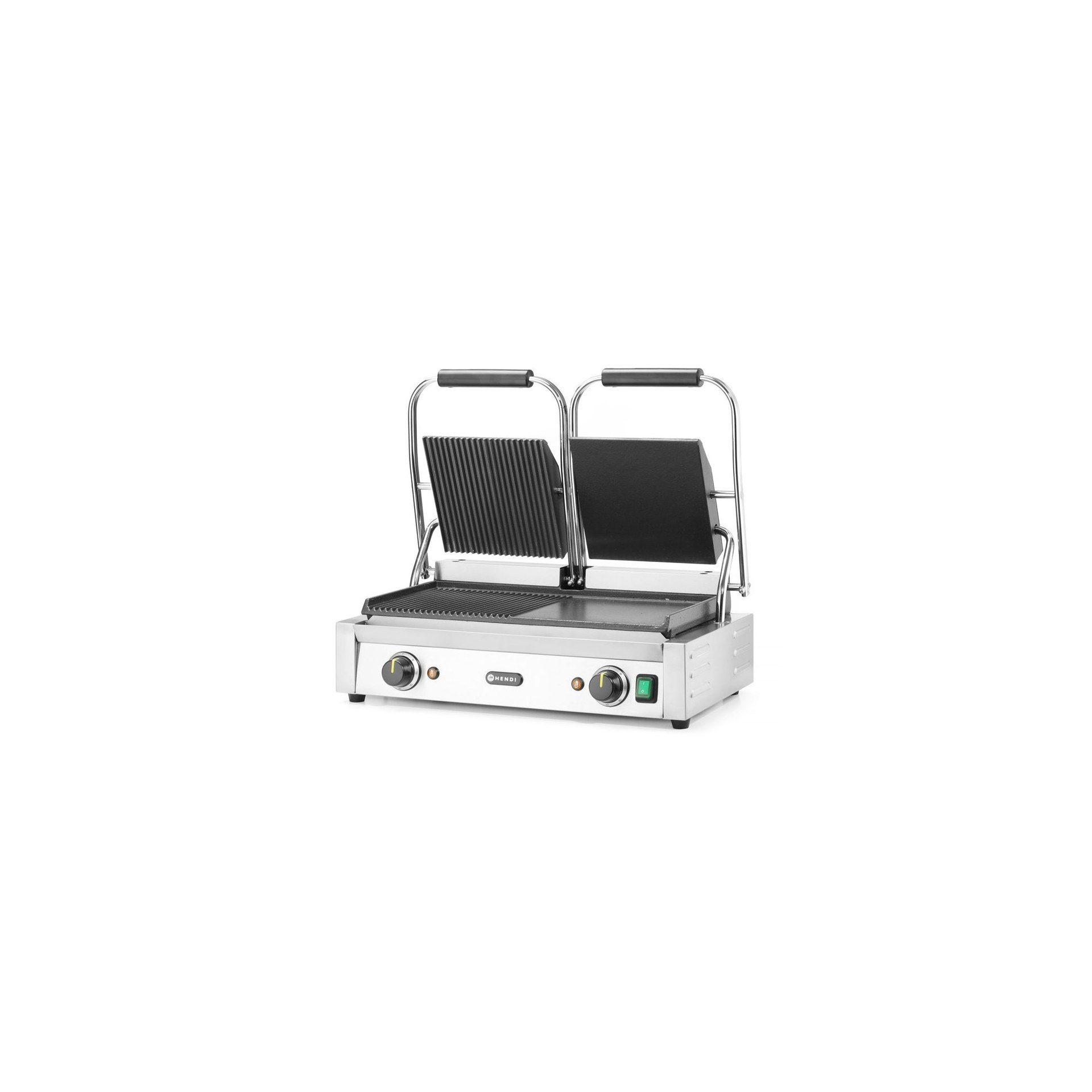 Kontaktgrill - Doppelversion, halb glatt, halb gerillt, 230V/3600W, 570x375x(H)216mm Kontaktgrill - Doppelversion, halb glatt, halb gerillt, 230V/3600W, 570x375x(H)216mm