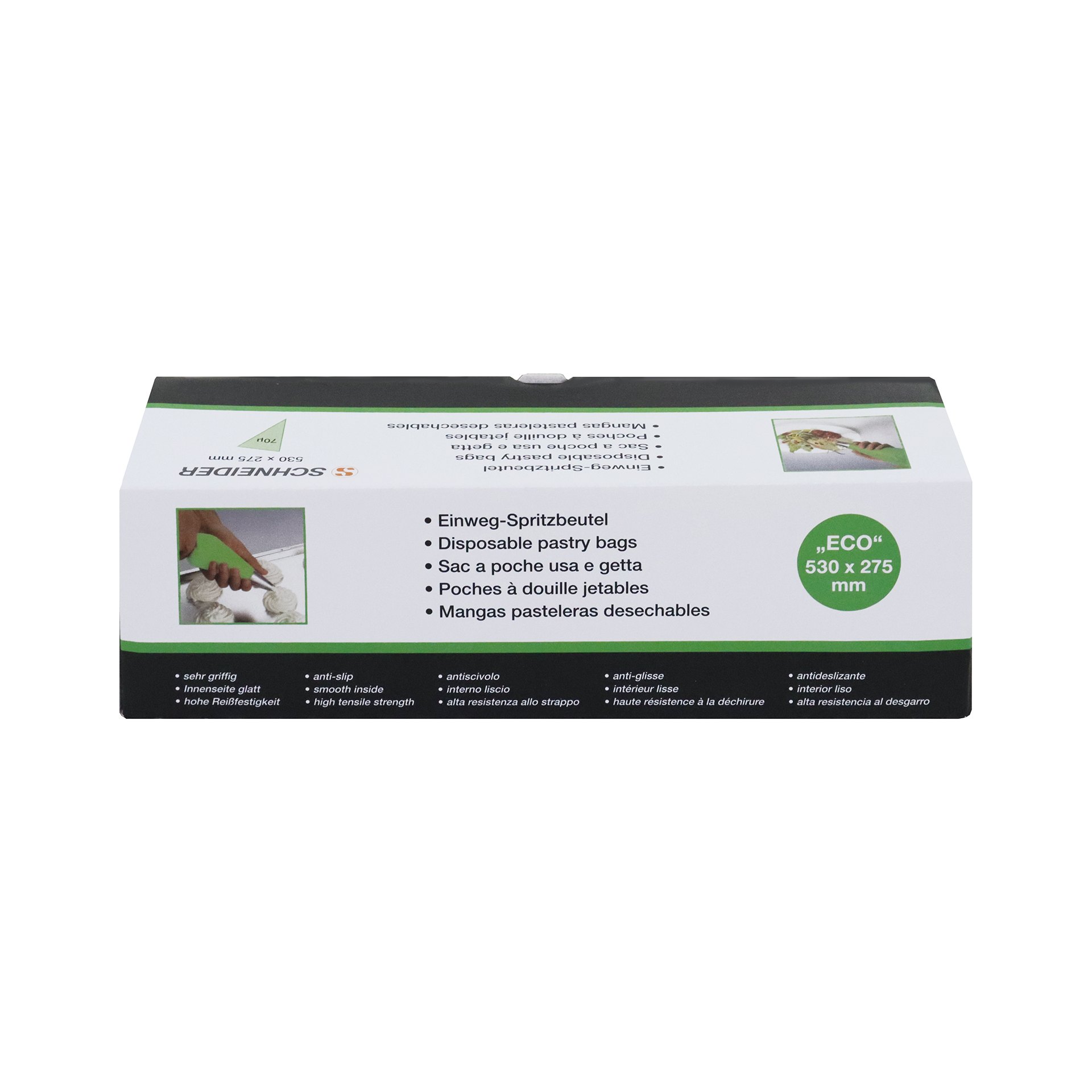 Einweg-Spritzbeutel, ECO, grollt, gechlossene Spitze 530 mm Einweg-Spritzbeutel, ECO, grollt, gechlossene Spitze 530 mm