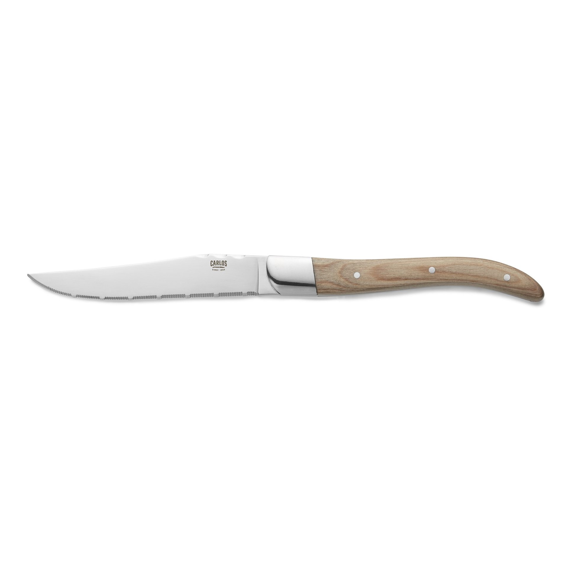 Steakmesser Set CARLOS, mit Pakkaholzgriff, 23 cm