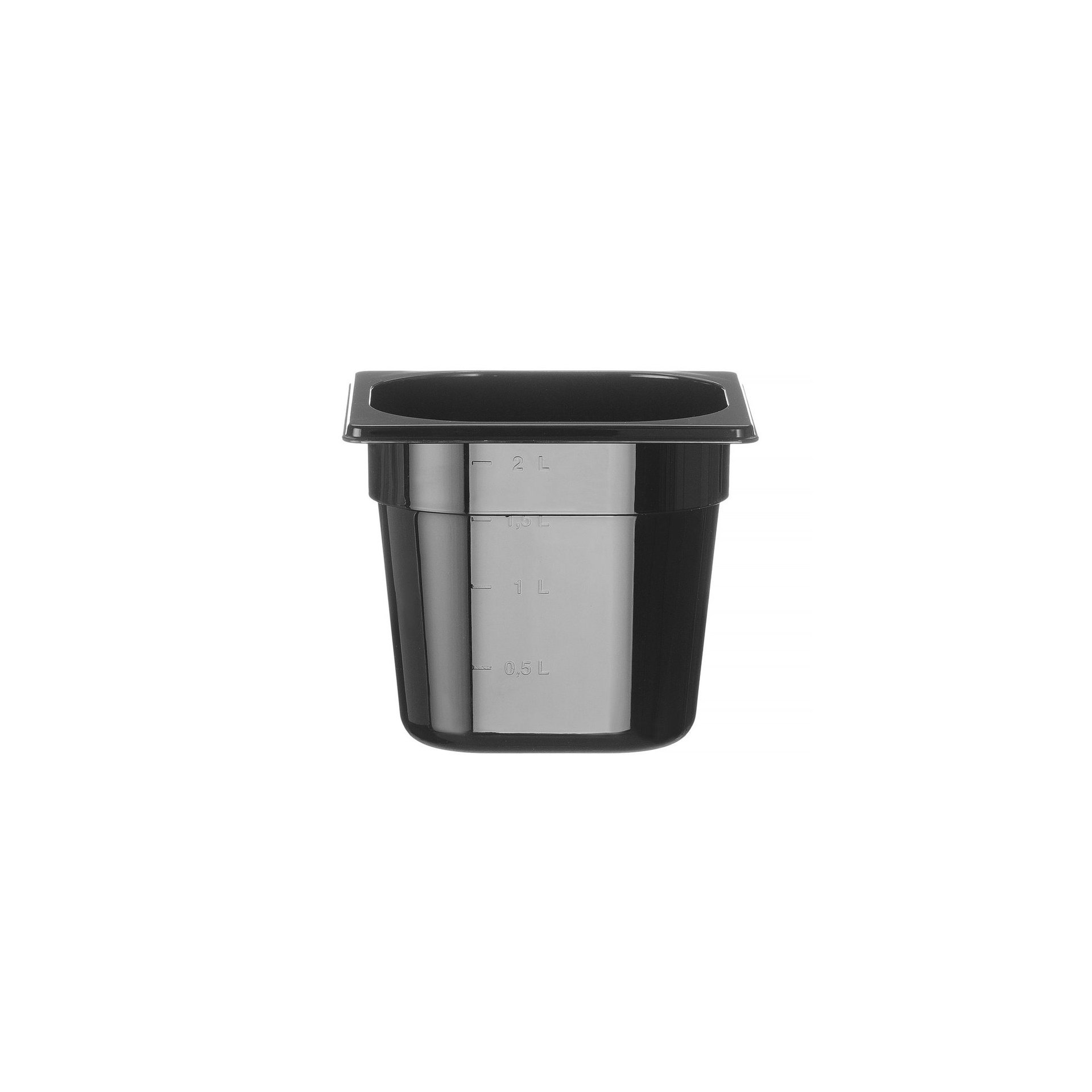 Gastronorm-Behälter 1/6, Profi Line, GN 1/6, 2,4L, Schwarz, 176x162x(H)150mm Gastronorm-Behälter 1/6, Profi Line, GN 1/6, 2,4L, Schwarz, 176x162x(H)150mm