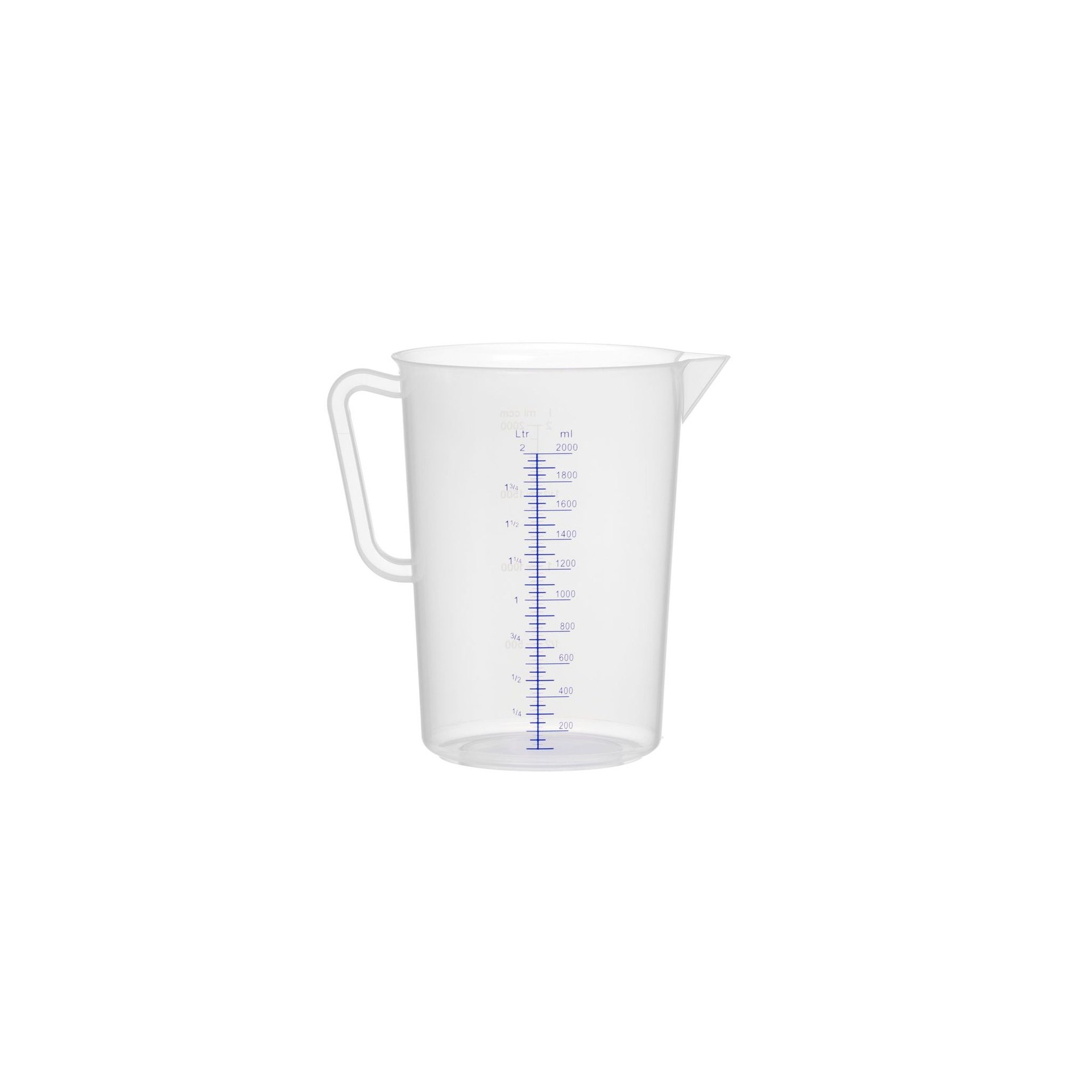 Messbecher, Polyproylen, 2L, ⌀140x(H)215mm Messbecher, Polyproylen, 2L, ⌀140x(H)215mm