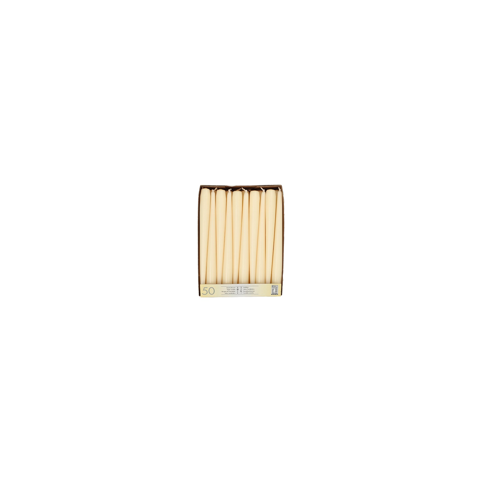 Leuchterkerzen Ø 2,2 cm · 25 cm champagner Leuchterkerzen Ø 2,2 cm · 25 cm champagner