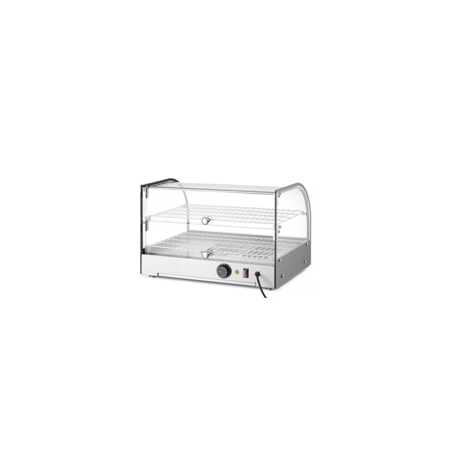 Warmhaltevitrine doppelt, doppelt, Schwarz, 220-240V/800W, 554x376x(H)376mm Warmhaltevitrine doppelt, doppelt, Schwarz, 220-240V/800W, 554x376x(H)376mm