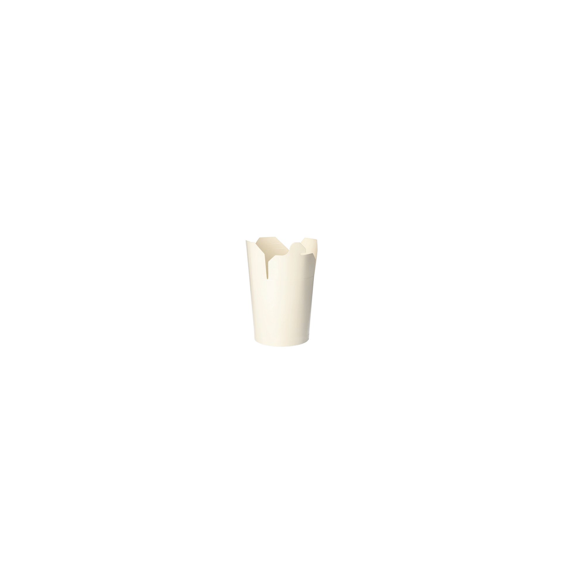 Snackboxen "ASIA" rund 550 ml 10 cm x 8,5 cm x 7,5 cm weiss