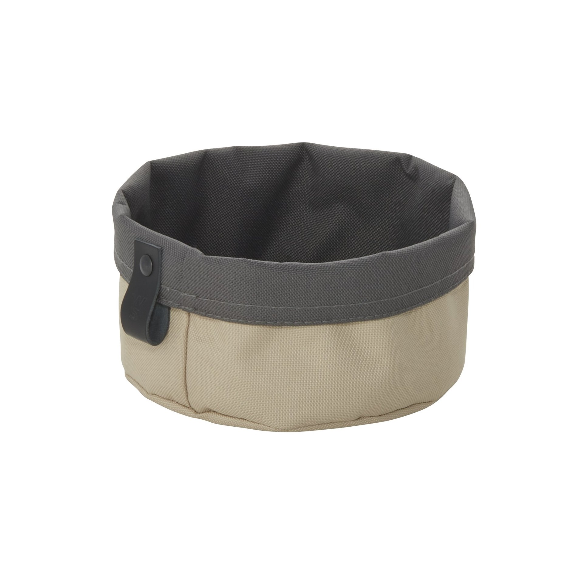 Brottasche FLIP TETRON, Ø 17 cm, Höhe 11 cm, light grey/light khaki, Tetron