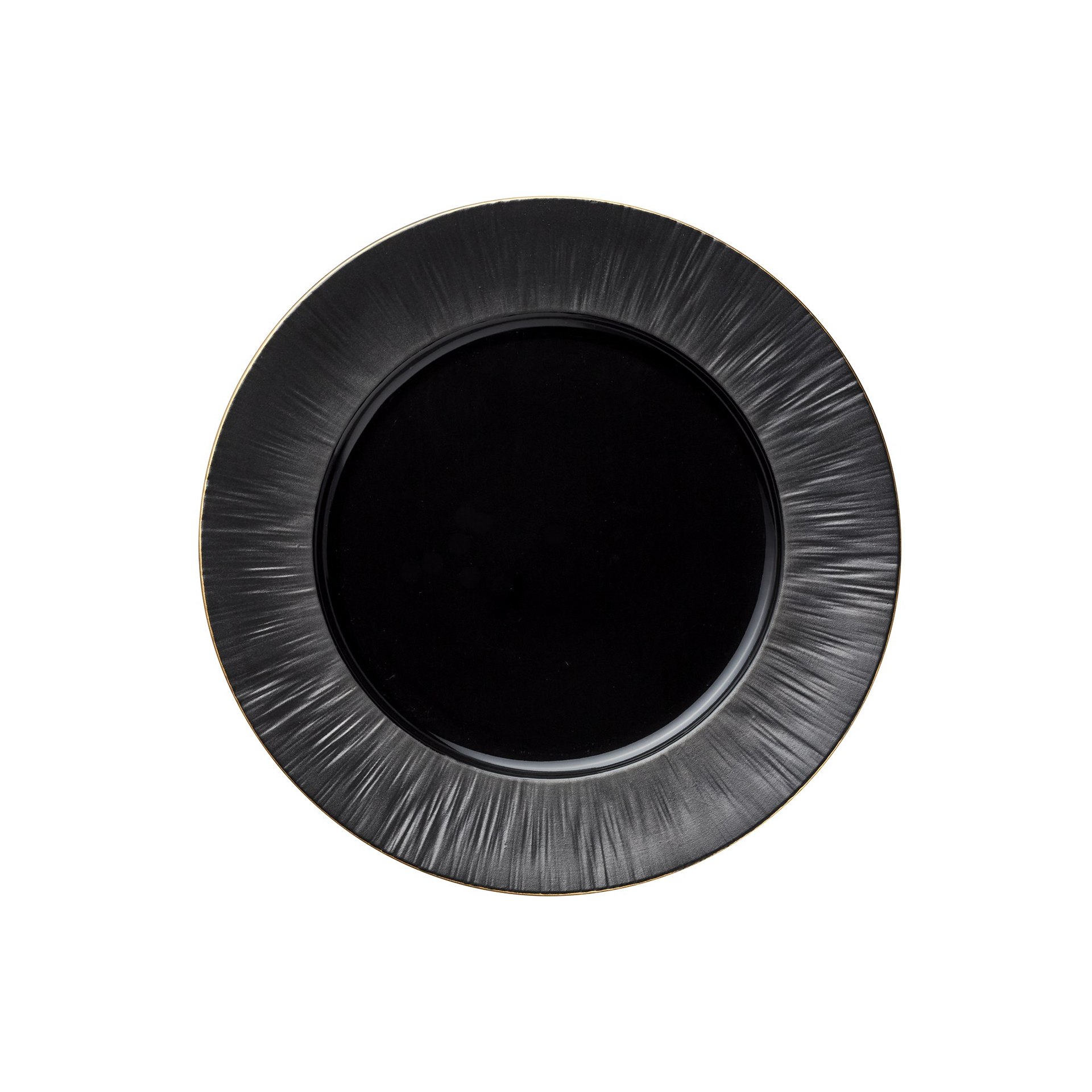 Teller Set MAYA KURO, flach, Ø 27 cm, schwarz