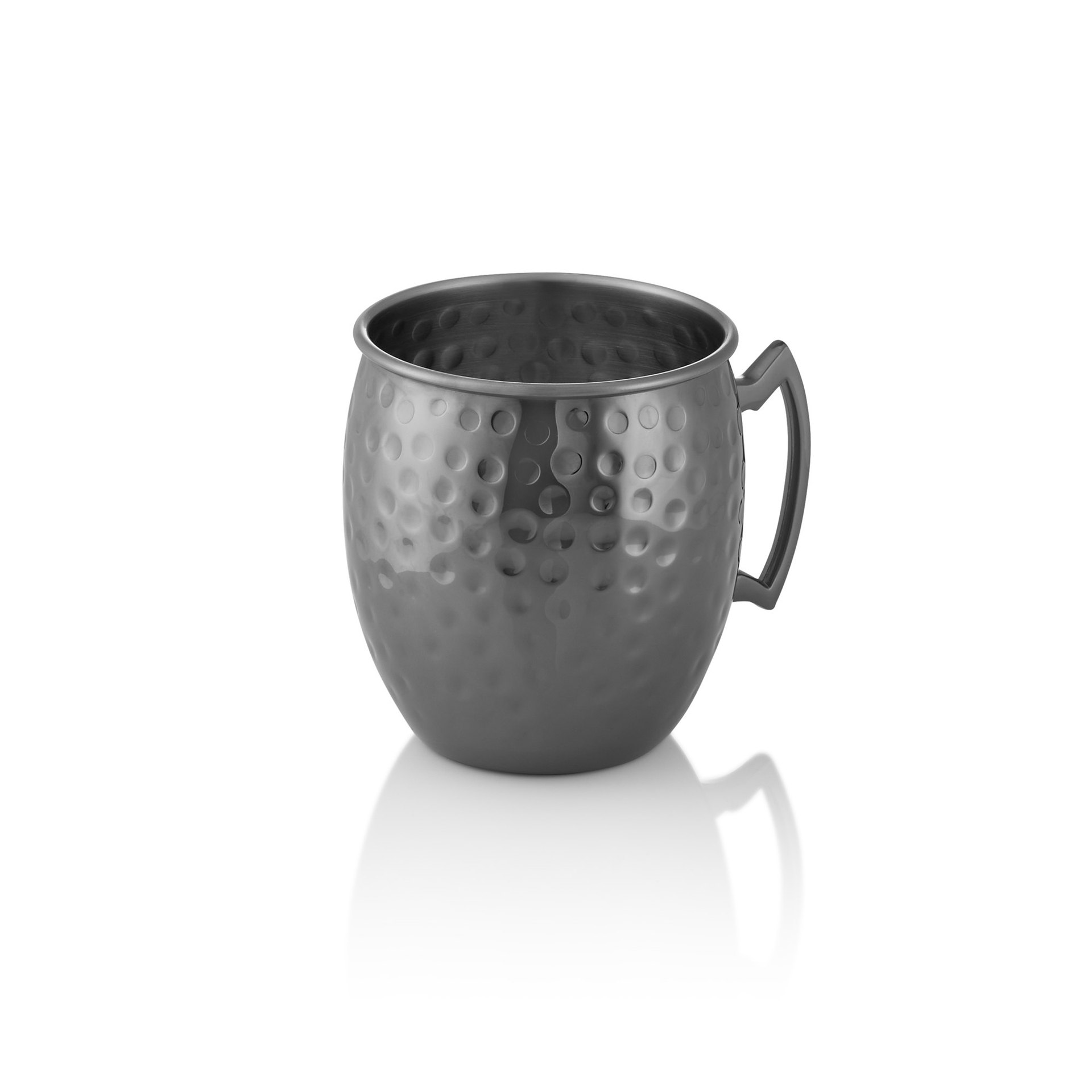 Moscow Mule NOCTURN, 0,5 ltr., Ø 9 cm, Höhe 10 cm, gun metal, gehämmert Moscow Mule NOCTURN, 0,5 ltr., Ø 9 cm, Höhe 10 cm, gun metal, gehämmert