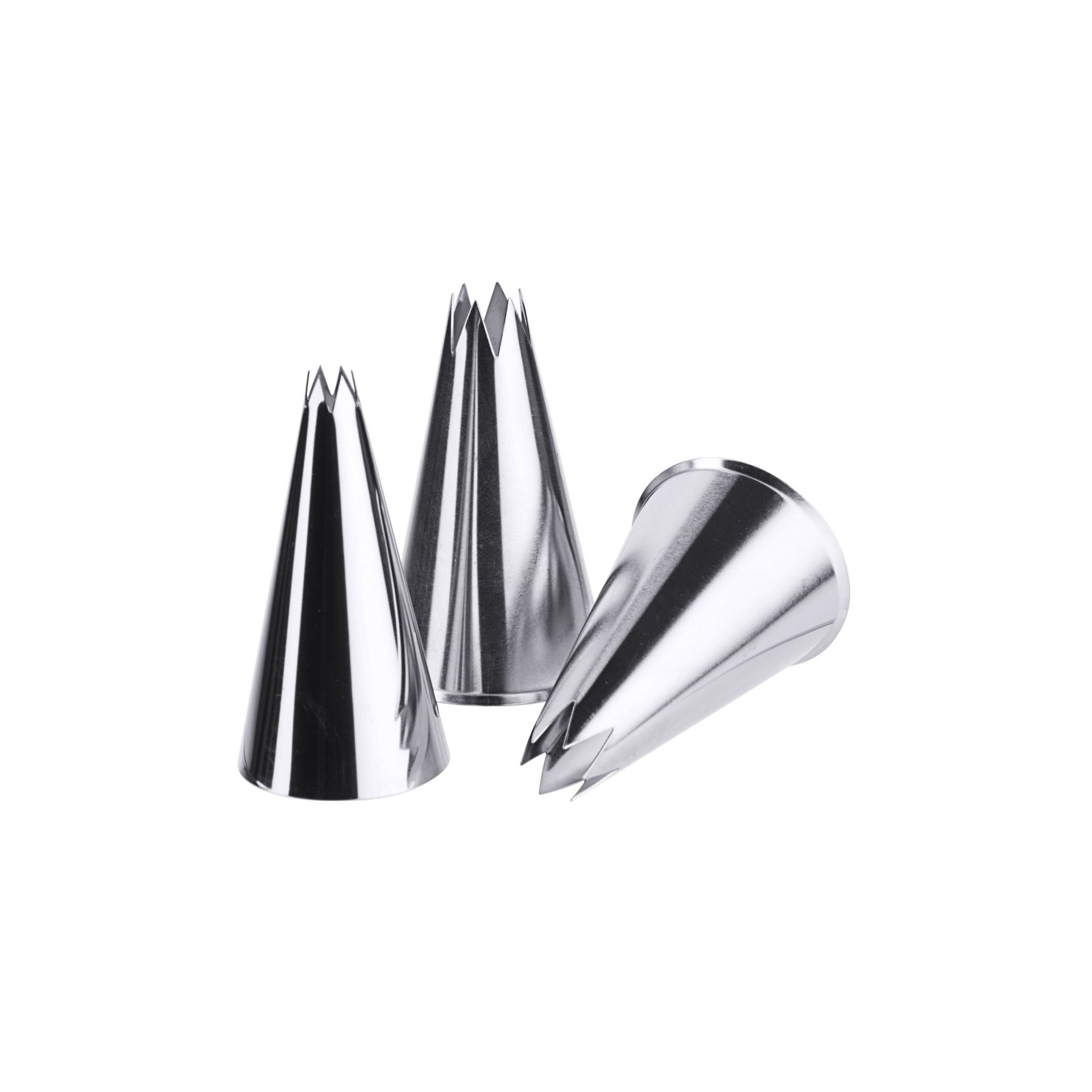 Sterntülle, 6-zackig 3 mm / 5 cm Sterntülle, 6-zackig 15 mm / 5 cm