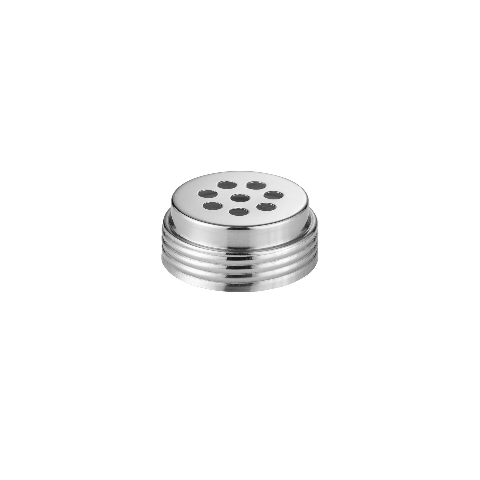 Streuer, Ø 7 cm, Höhe 11,5 cm, 8 mm Perforierung, Glas