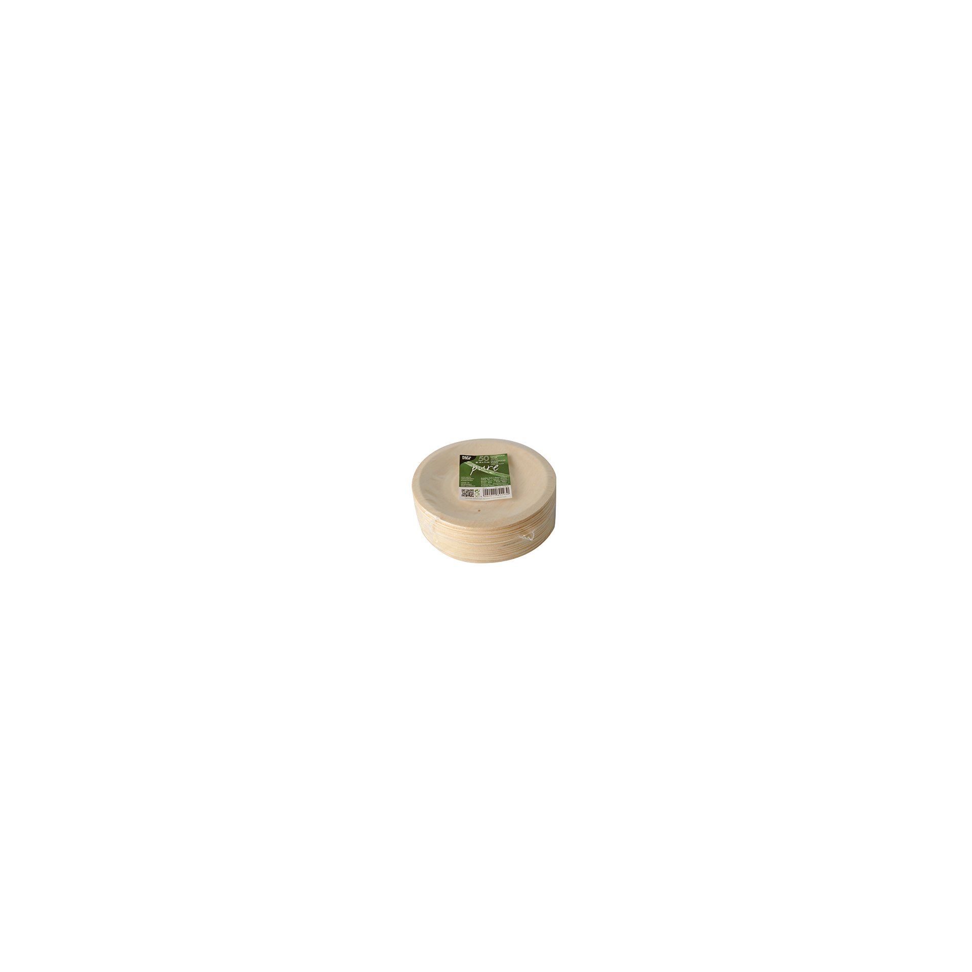 Fingerfood - Teller, Holz "pure" rund Ø 14 cm · 2 cm