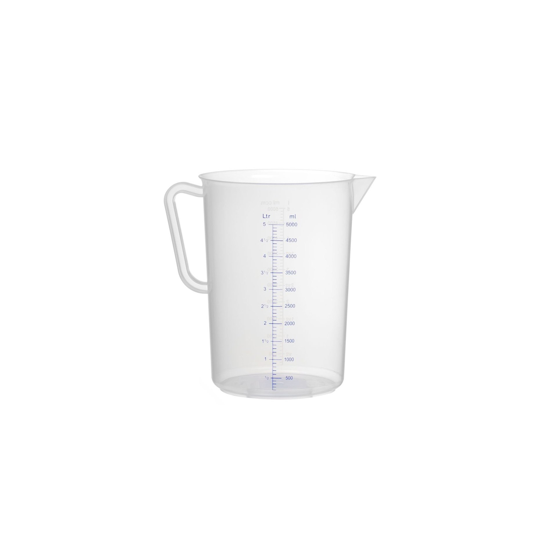 Messbecher, Polyproylen, 5L, ⌀190x(H)270mm Messbecher, Polyproylen, 5L, ⌀190x(H)270mm