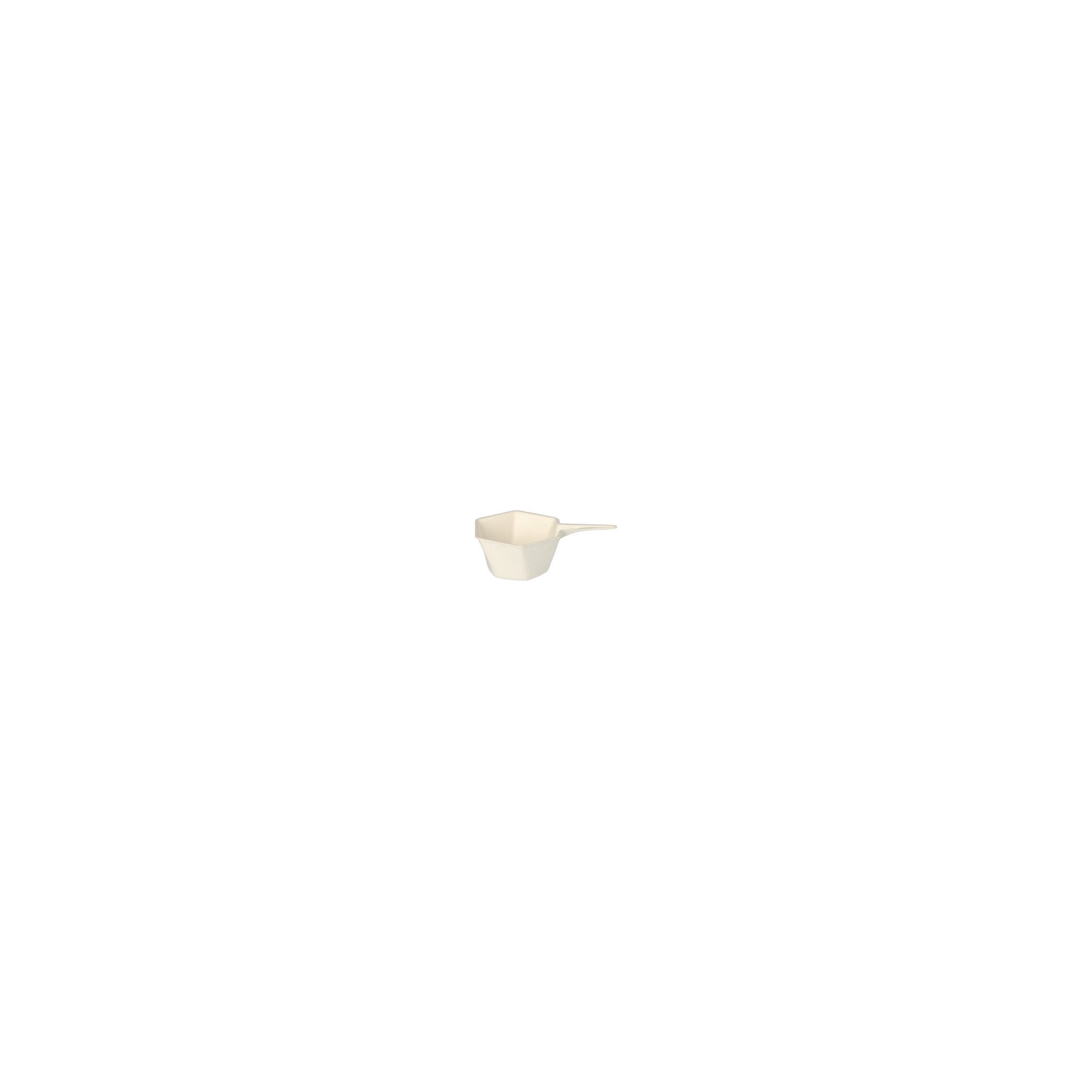 Fingerfood - Schalen Zuckerrohr "pure" 25 ml 3 cm x 9,5 cm x 6,3 cm weiss "Hexagon"