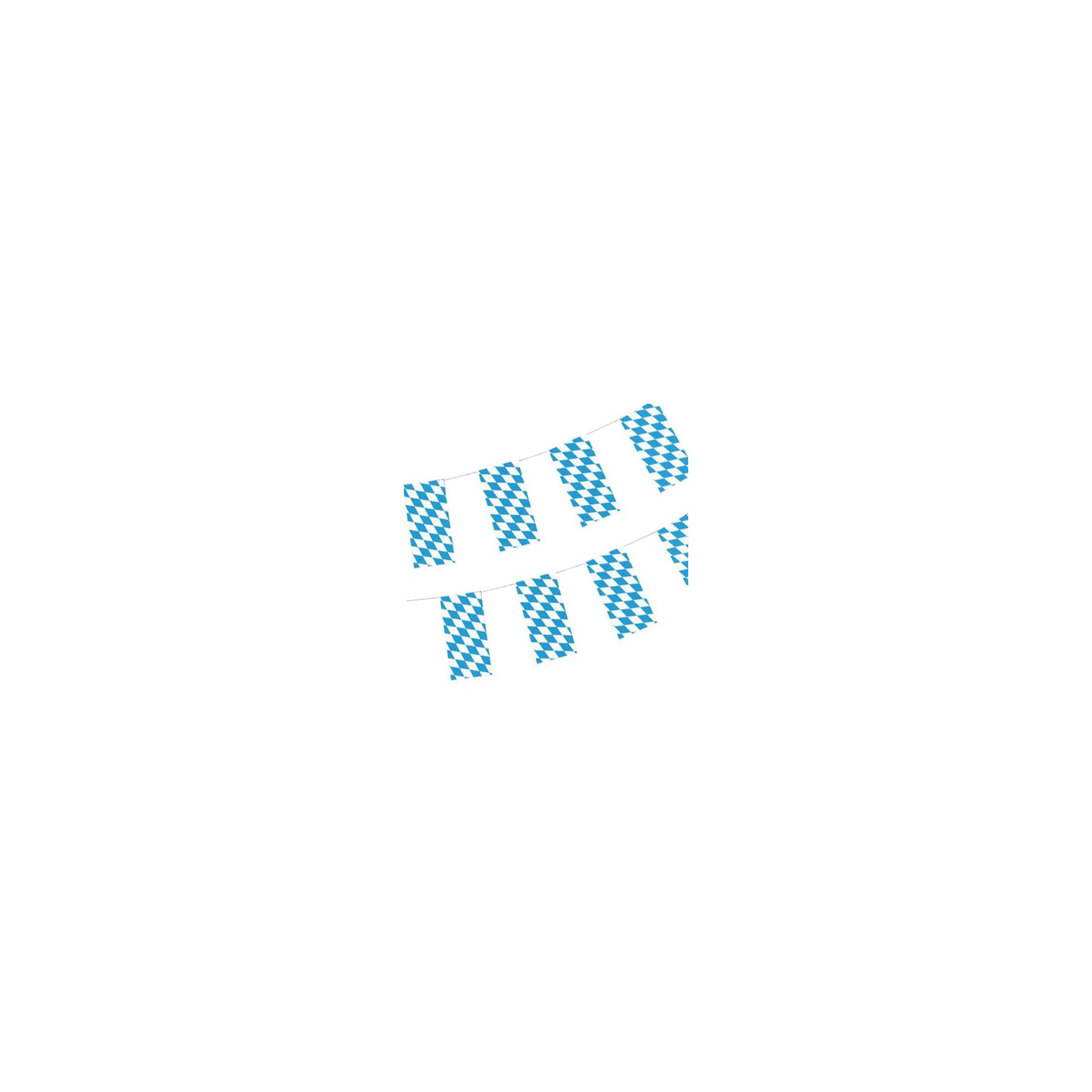 Flaggenkette, Papier 10 m "Bayrisch Blau" schwer entflammbar