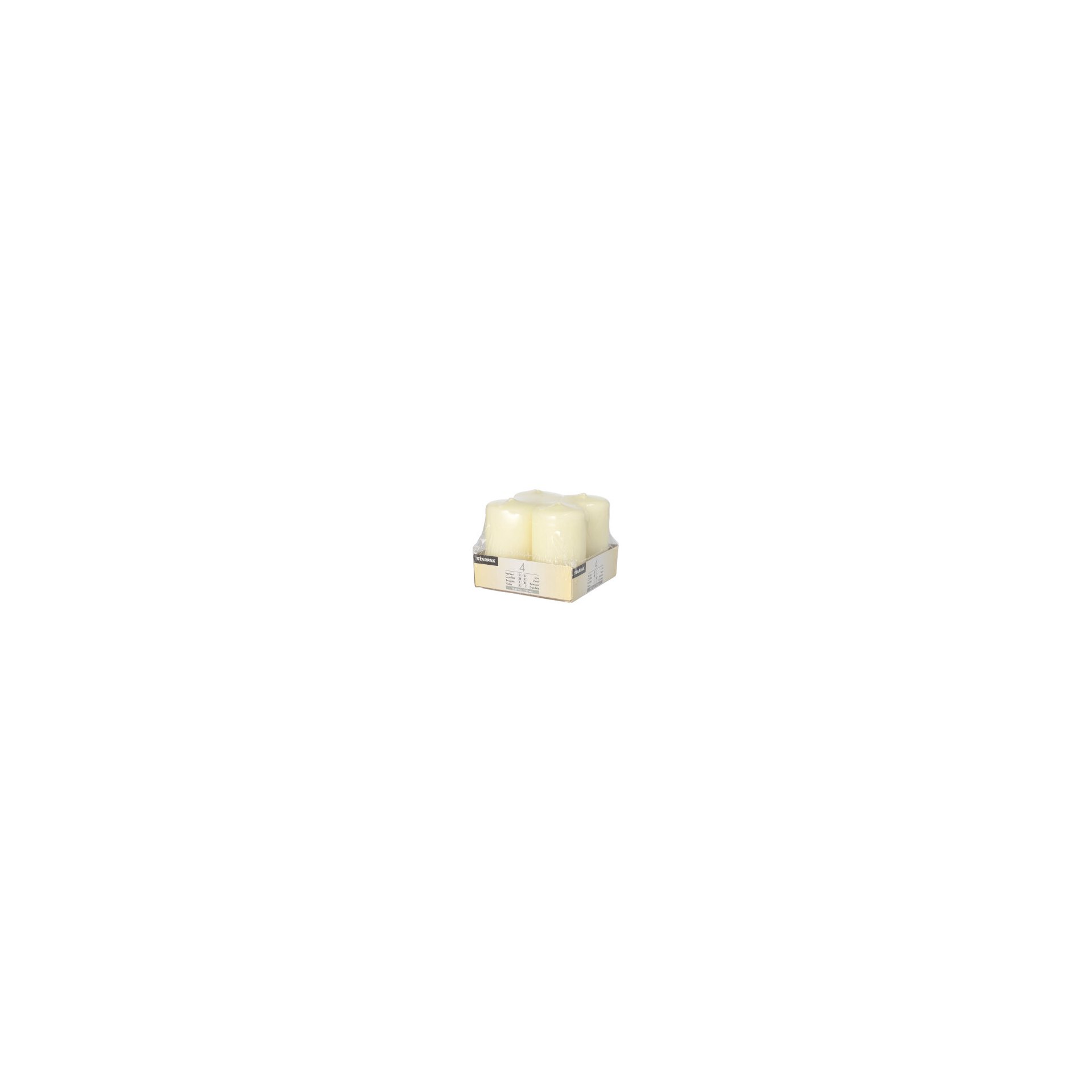 Stumpenkerzen Ø 50 mm · 80 mm elfenbein "Ivory" mit Flachkopf Stumpenkerzen Ø 50 mm · 80 mm elfenbein "Ivory" mit Flachkopf