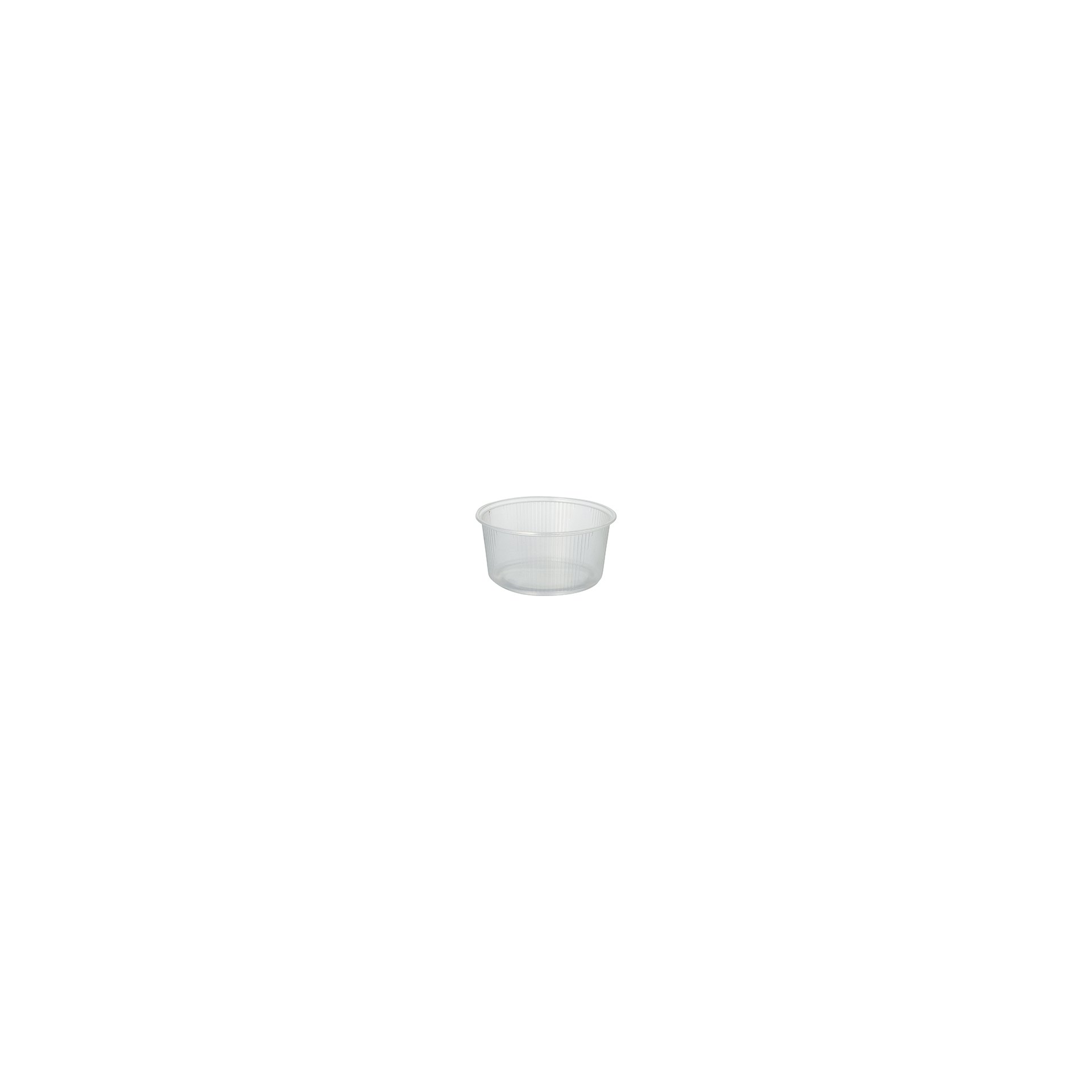 Verpackungsbecher, PP rund 250 ml Ø 10,1 cm · 5 cm transparent
