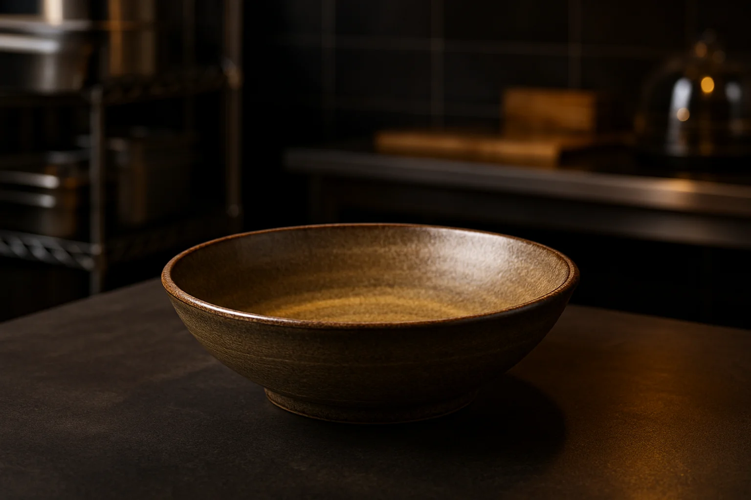 Suppenteller aus der Serie MAYA mit natürlicher Glasur